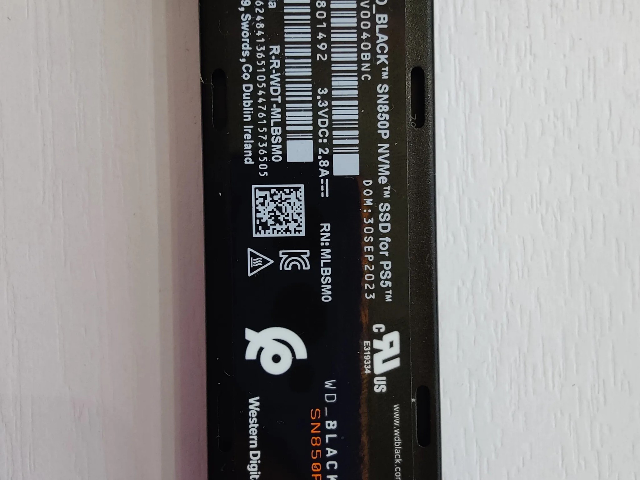 WD Black SN850P 4TB SSD Game drive