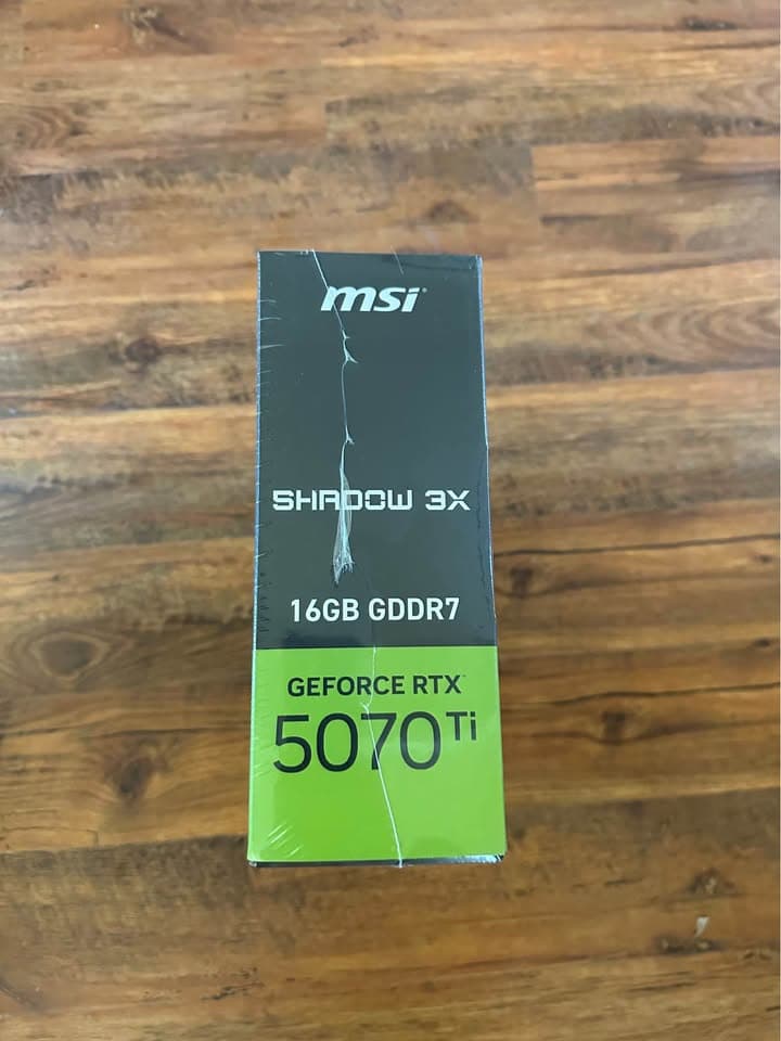 BNIB MSI RTX 5070 Ti 16G SHADOW 3X OC