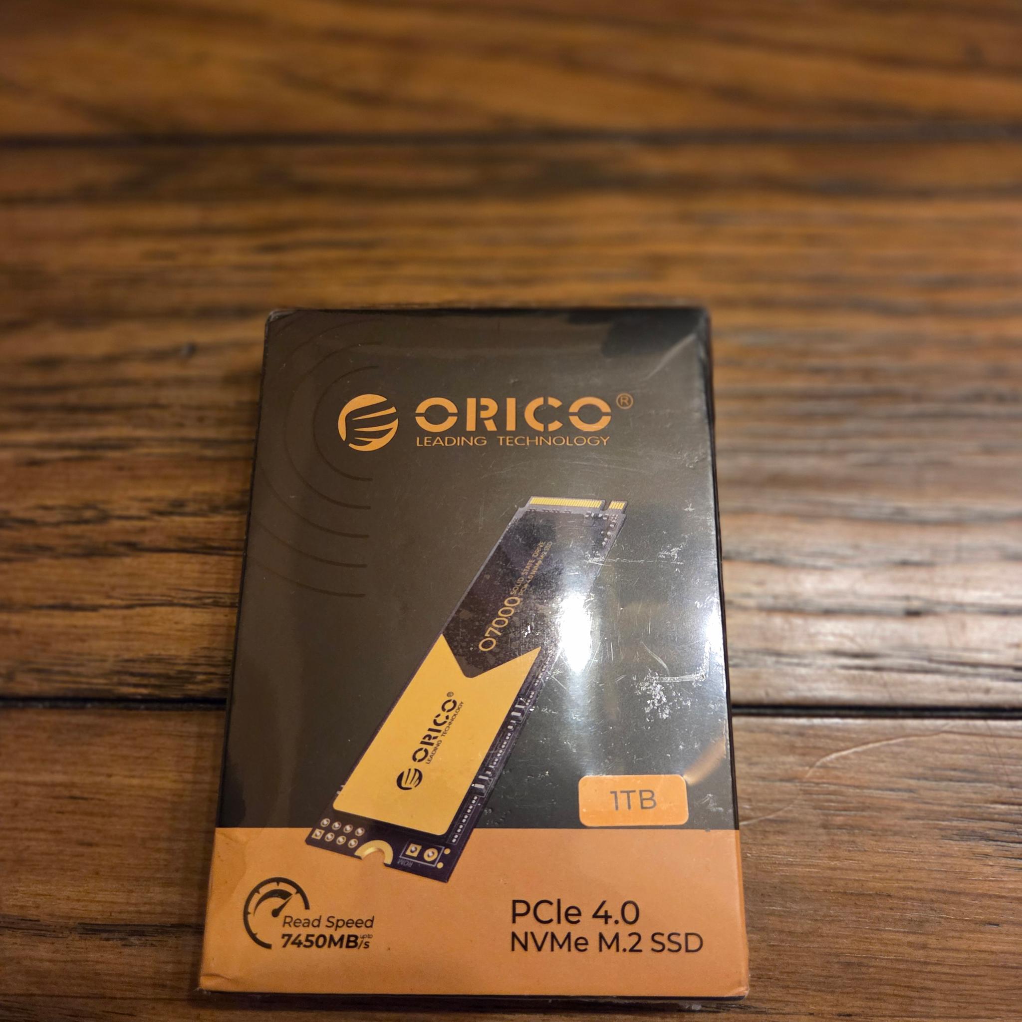 ORICO O7000 1TB PCIe 4.0 M.2 NVMe SSD (Up to 7000MB/s)