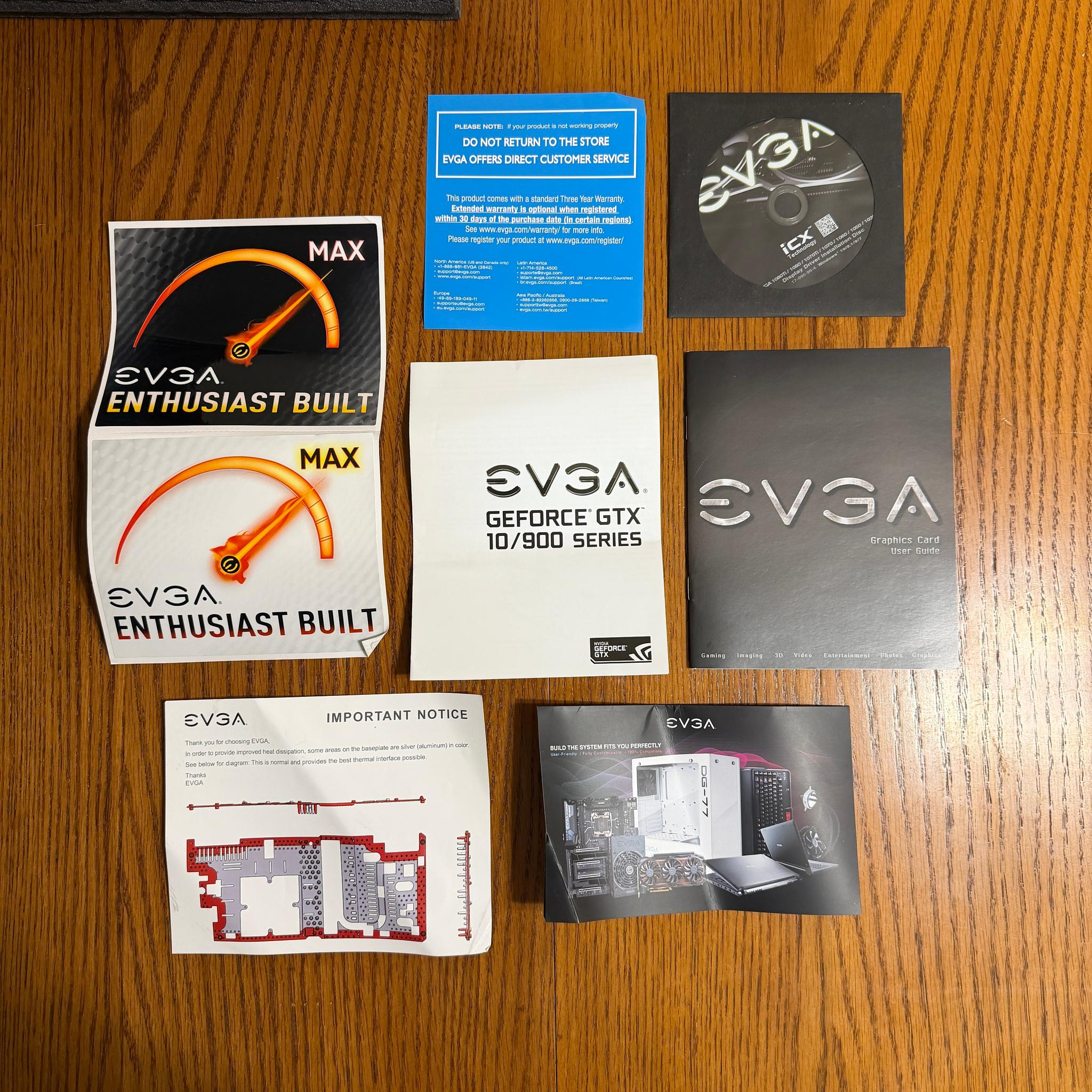 EVGA SC2 GeForce GTX 1080 Ti Complete in Box (CIB)