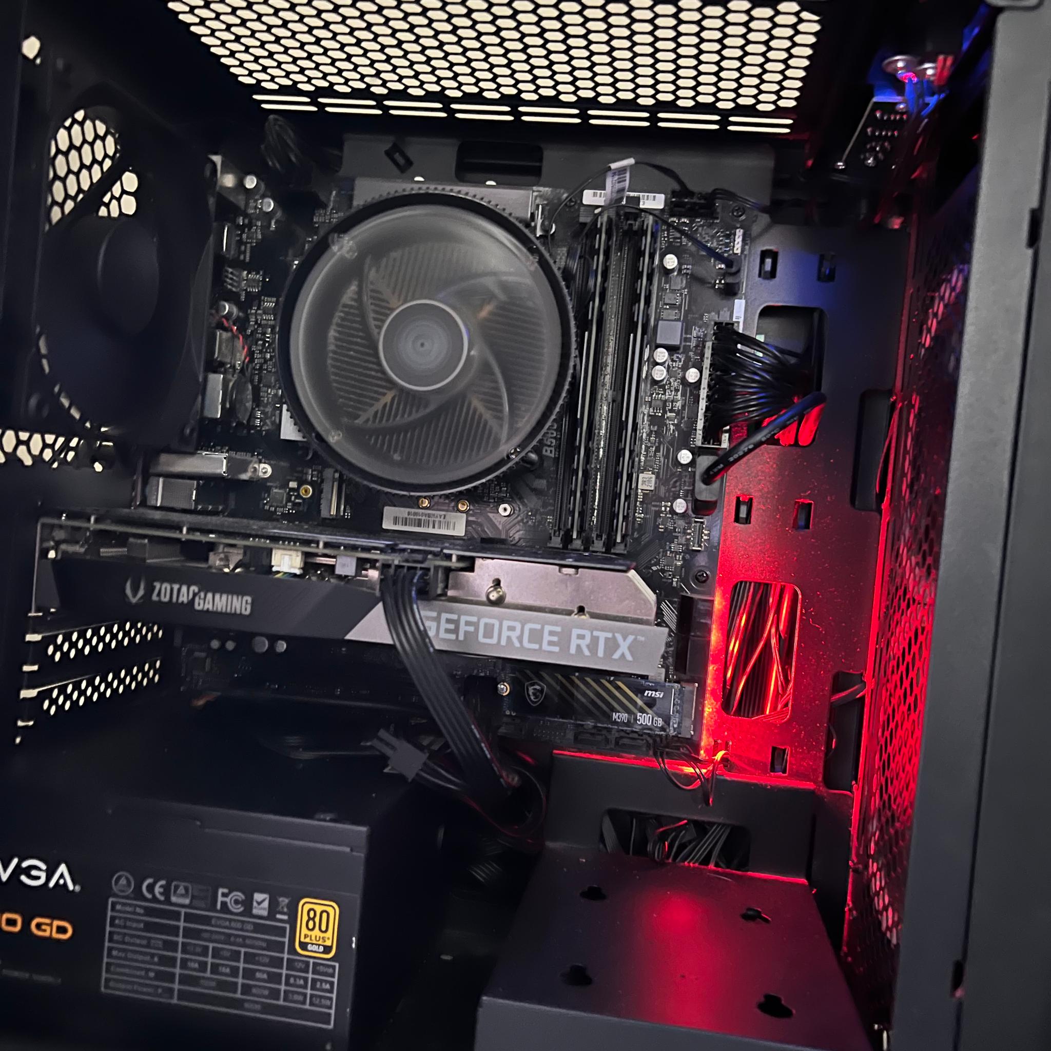 RTX 3060 12gb Gaming PC – Intel i3-10100f, 16GB RAM, 500GB SSD – Fast 1080p Performance