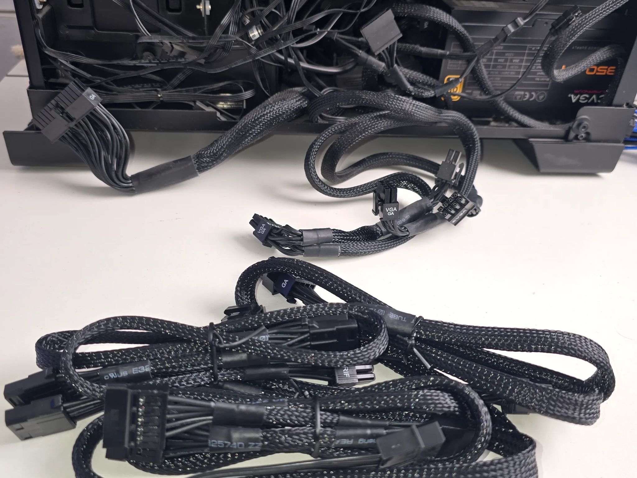 Corsair Crystal 570X Tempered Glass Case W/ Power Supply Case Fans (6) & More