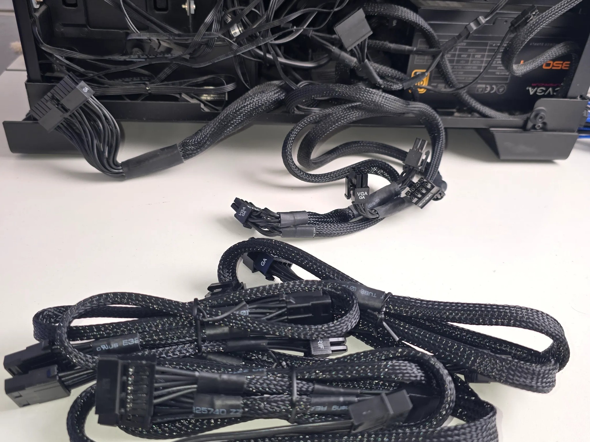 Corsair Crystal 570X Tempered Glass Case W/ Power Supply Case Fans (6) & More