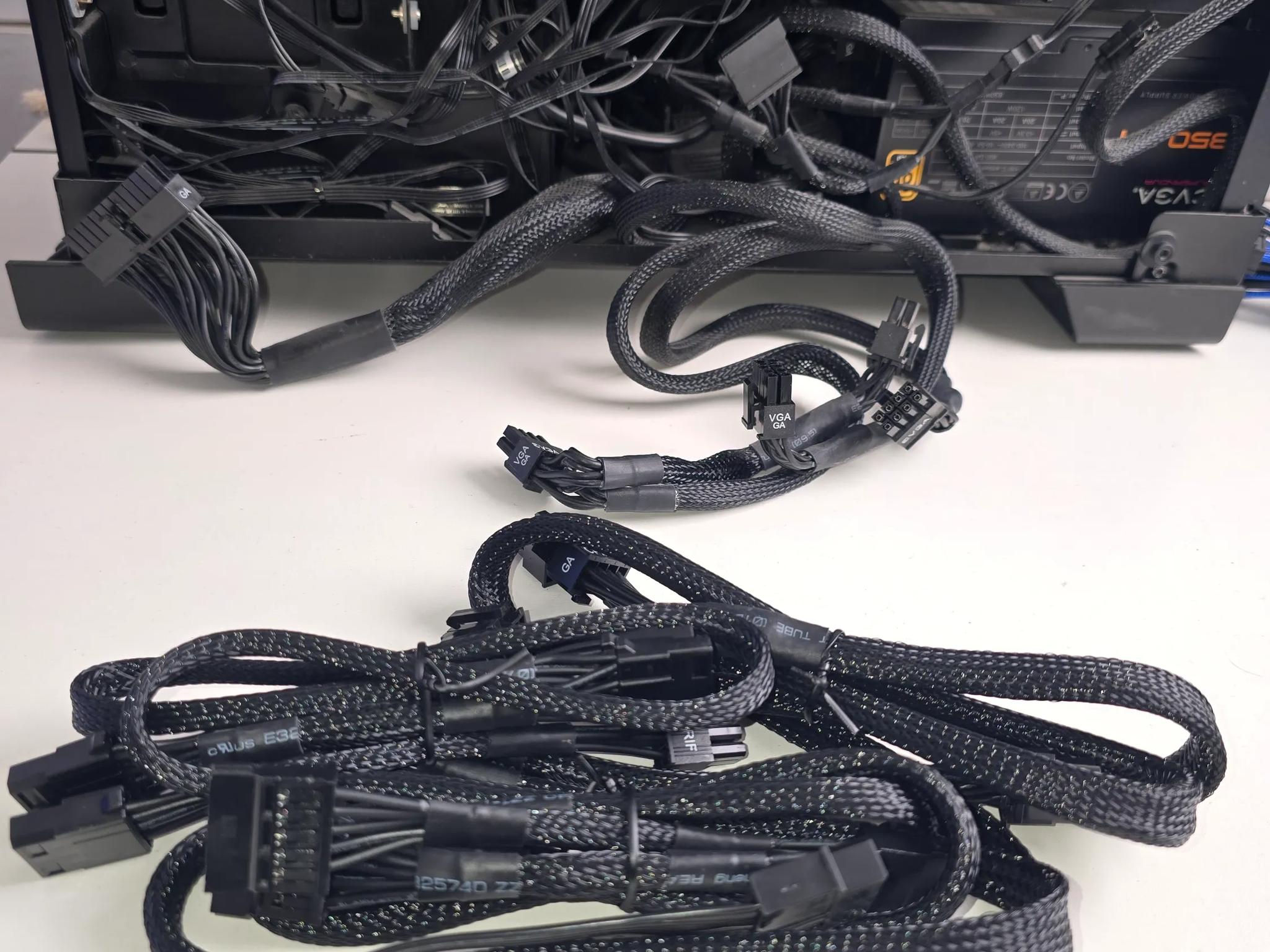 Corsair Crystal 570X Tempered Glass Case W/ Power Supply Case Fans (6) & More