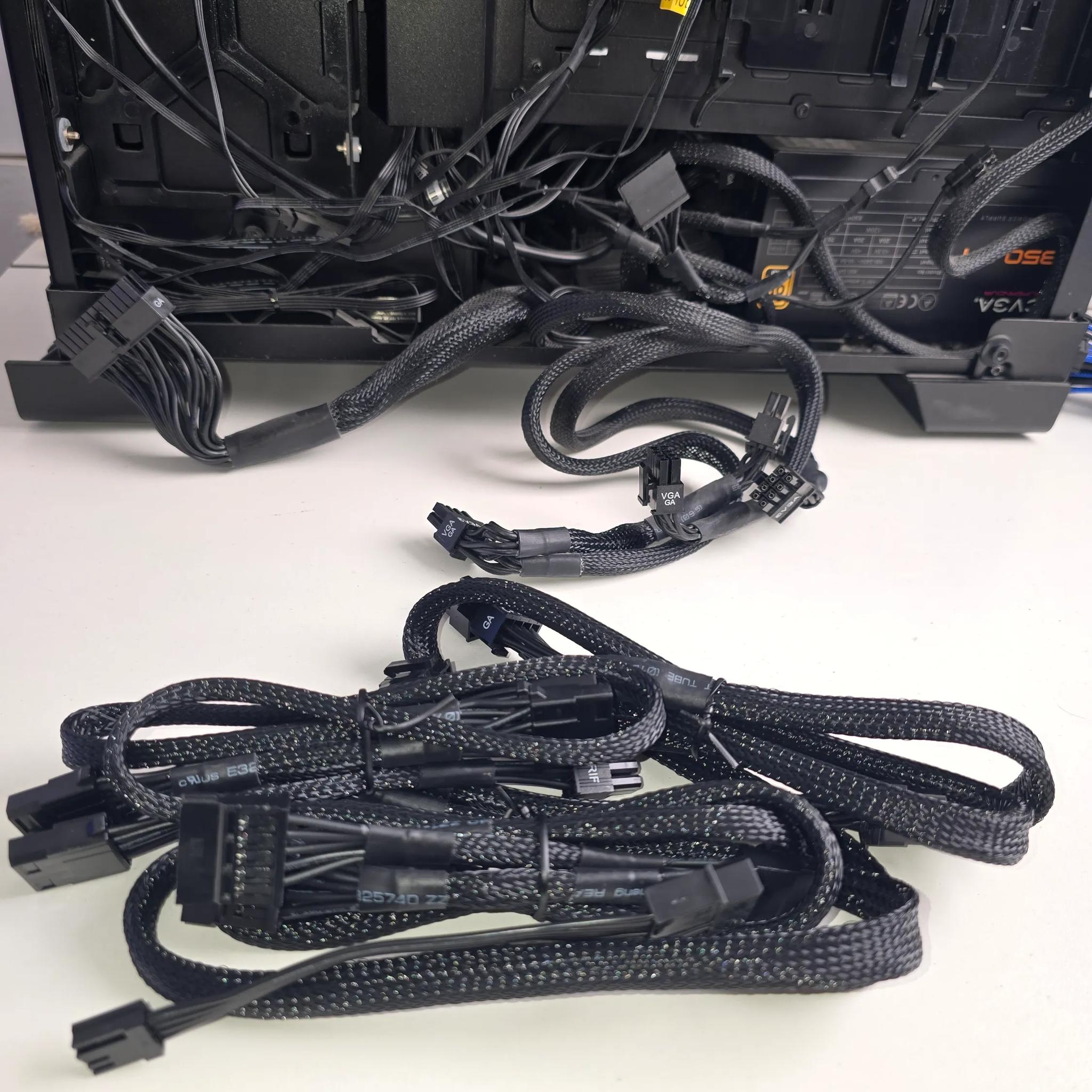 Corsair Crystal 570X Tempered Glass Case W/ Power Supply Case Fans (6) & More