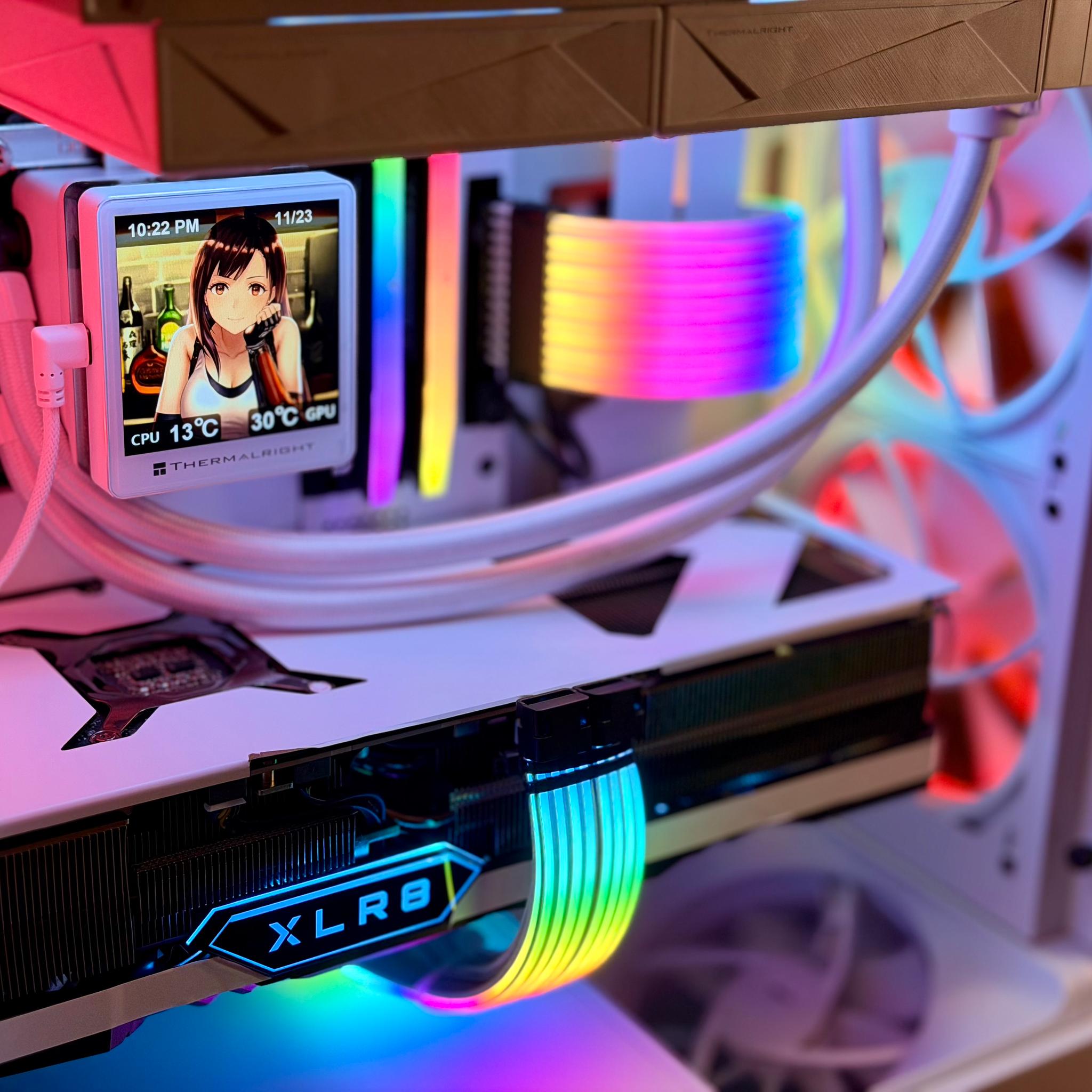 Premium Gaming PC - RTX 4080, Intel 14600K, 2TB nvme, 32GB DDR5, Z790, 850W, Strimers, NZXT N7 White