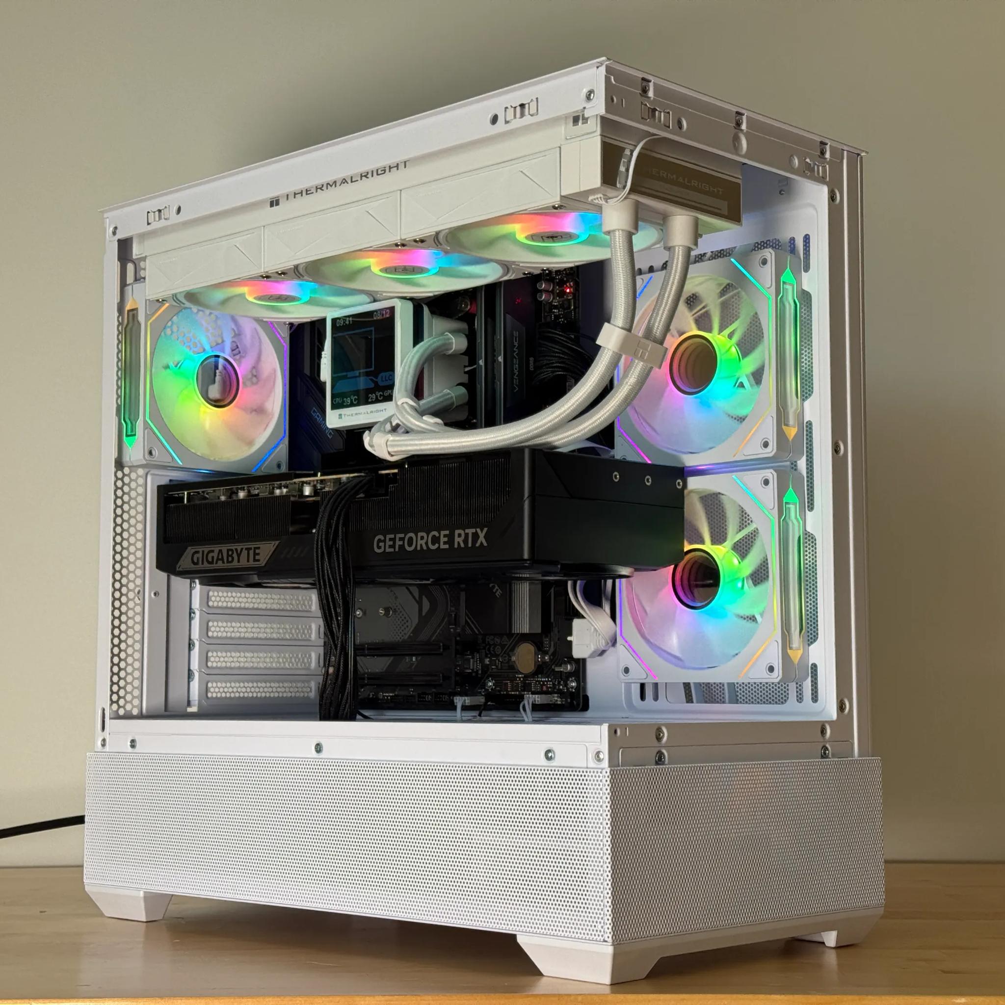 RTX 5090 Ryzen 7 9800x3d Gaming PC 4TB SSD 96GB DDR4