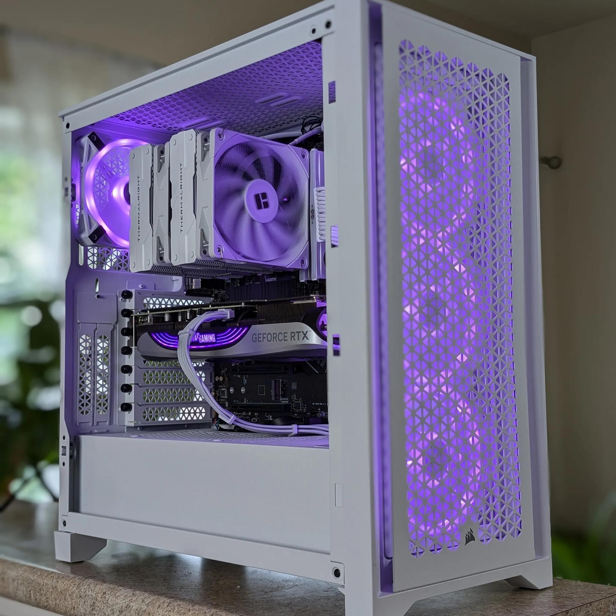 Mid Range Ryzen White Gaming PC - Ryzen 5 7500F - RTX 4070