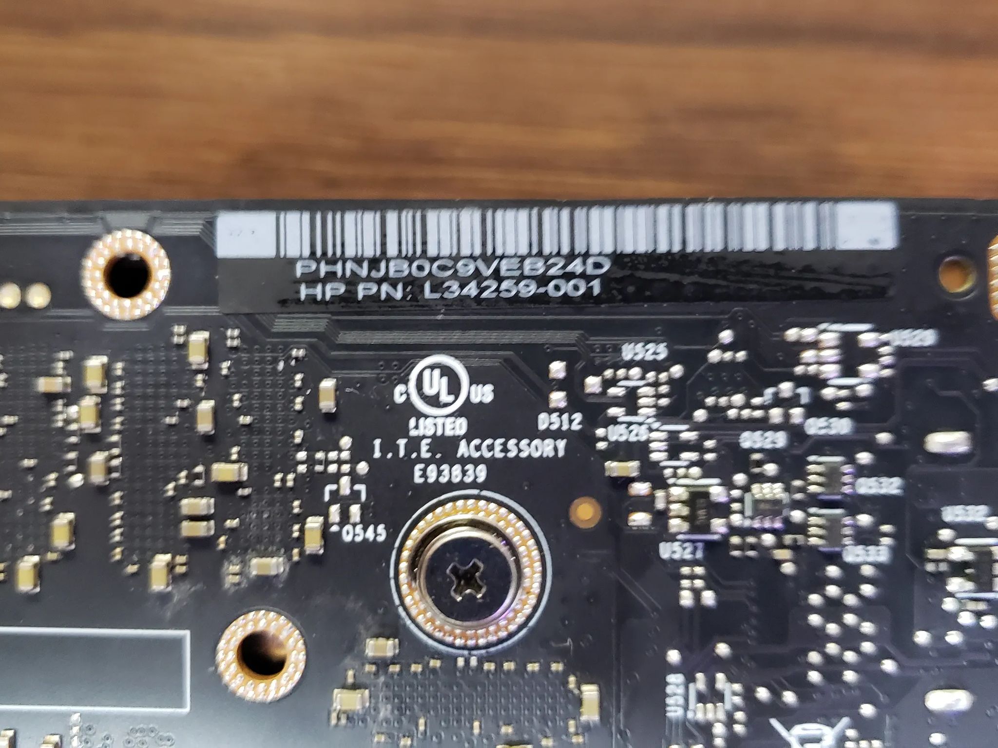 HP Nvidia RTX 2060 graphics card with 6gb memory