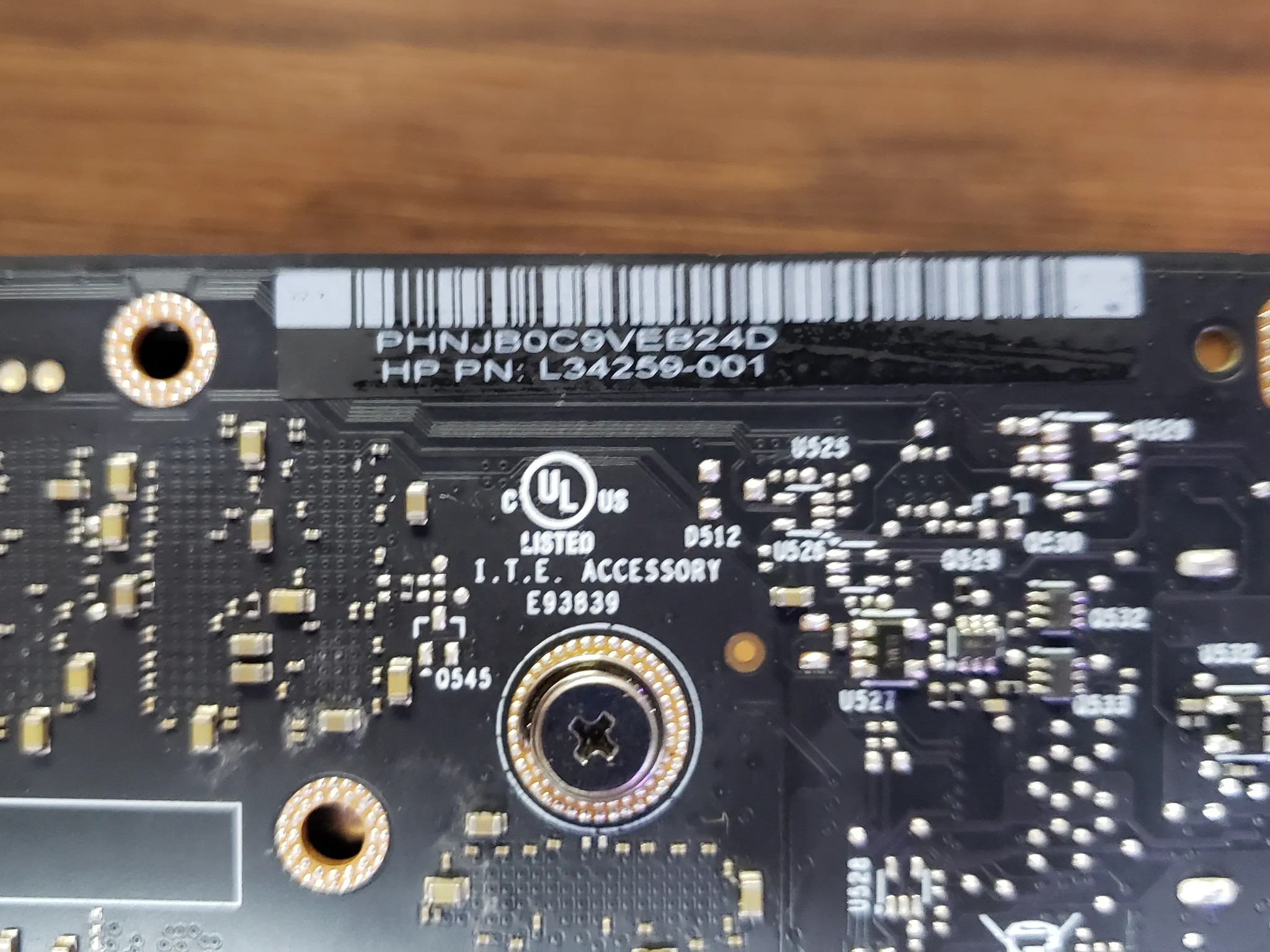 HP Nvidia RTX 2060 graphics card with 6gb memory