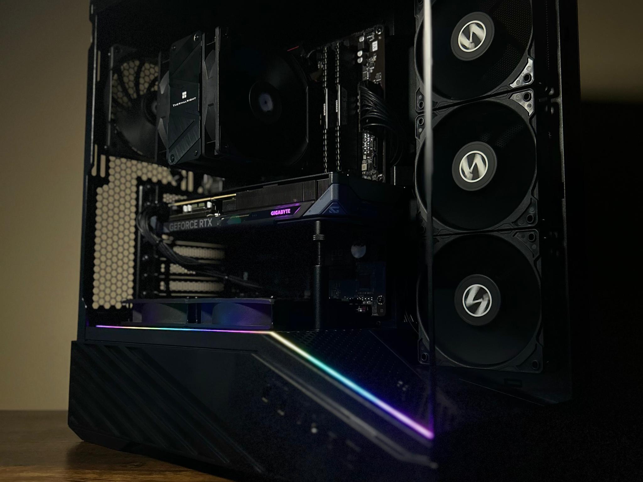 BLACKOUT🦇🖤 GAMING PC | RTX 5060 OC | RYZEN 5 5600X | 32GB DDR4 3200MT/s | 1TB SSD NVMe