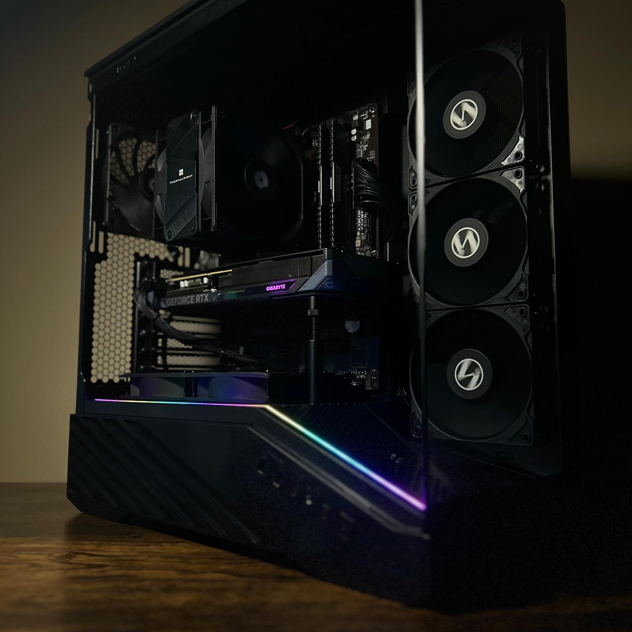 BLACKOUT🦇🖤 GAMING PC | RTX 5060 OC | RYZEN 5 5600X | 32GB DDR4 3200MT/s | 1TB SSD NVMe