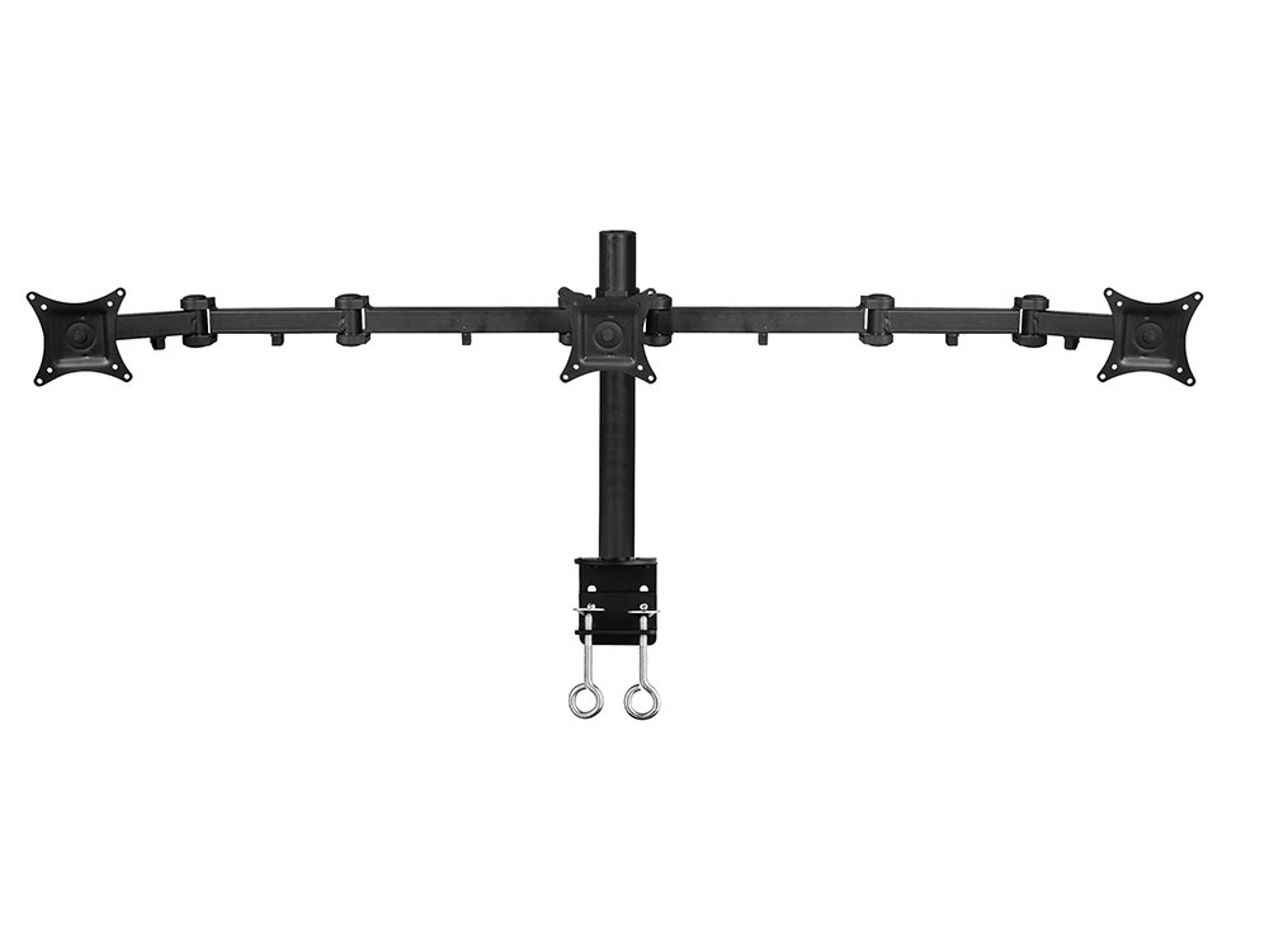 NEW - SIIG Triple Articulating Desk Mount for Monitors 13"- 27" (CE-MT0R12-S3)