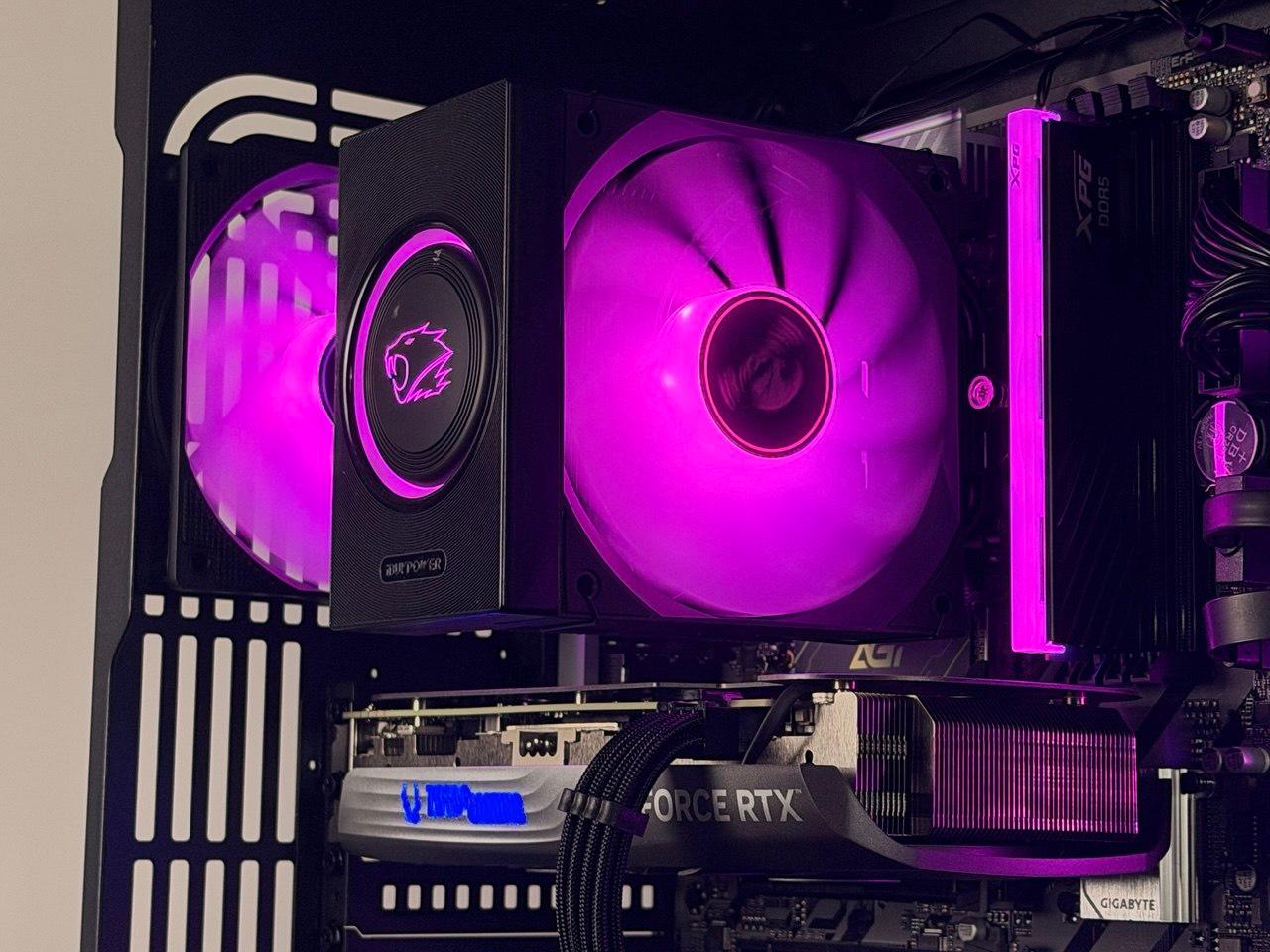 FREE SHIP 🖤🌈 Black RGB Gaming PC | RTX 4070 W/ WARRANTY | Core 5 225F | 1TB NVME SSD | 16 GB DDR5