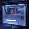 White EZDIY-FAB Vertical GPU Mount
