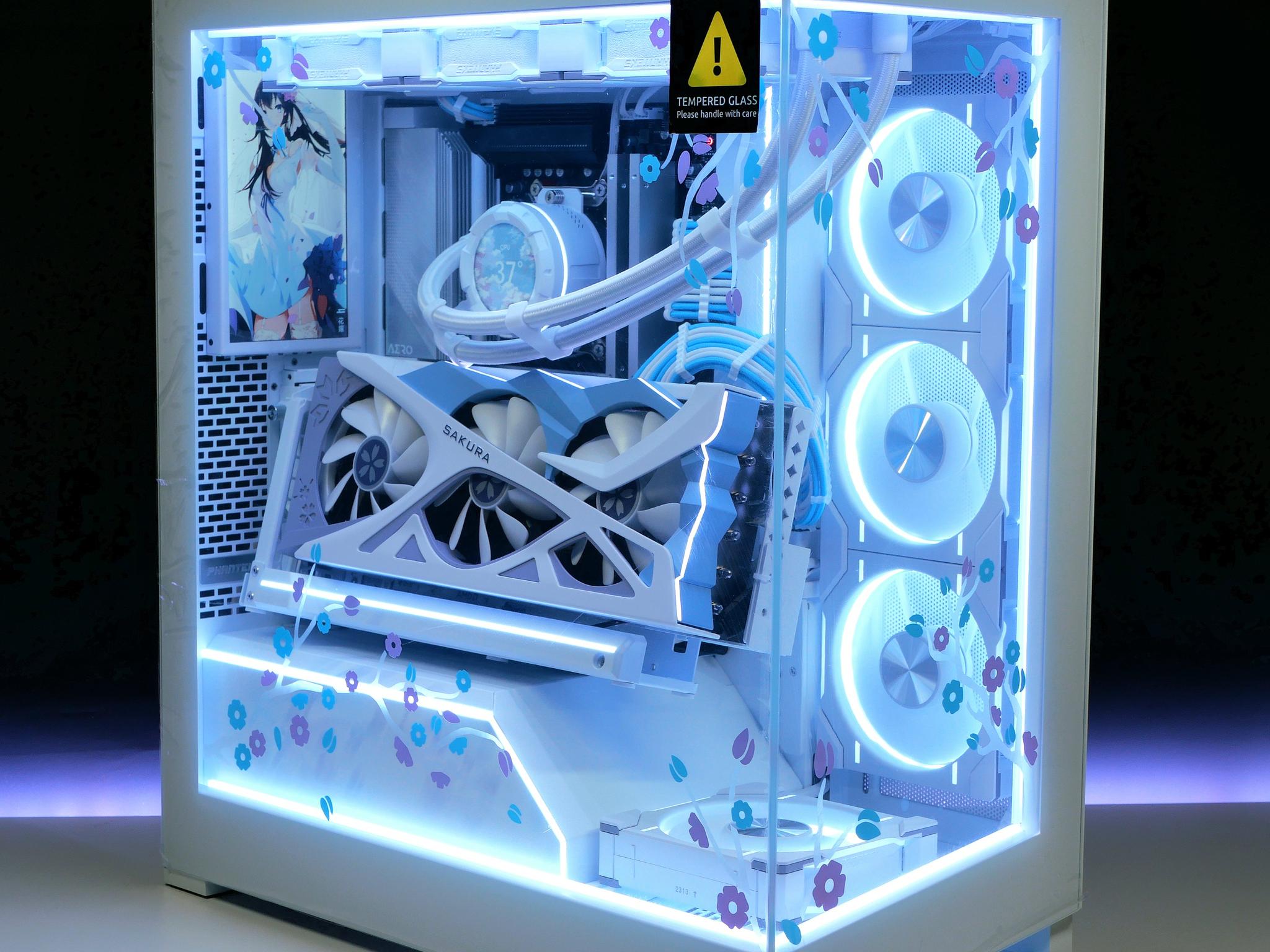 🌸Sakura👰🏻‍♀️NV5 🩵|💜 Ryzen 7800X3D, RX 7800XT, 32GB RAM, 2TB nvme White gaming pc