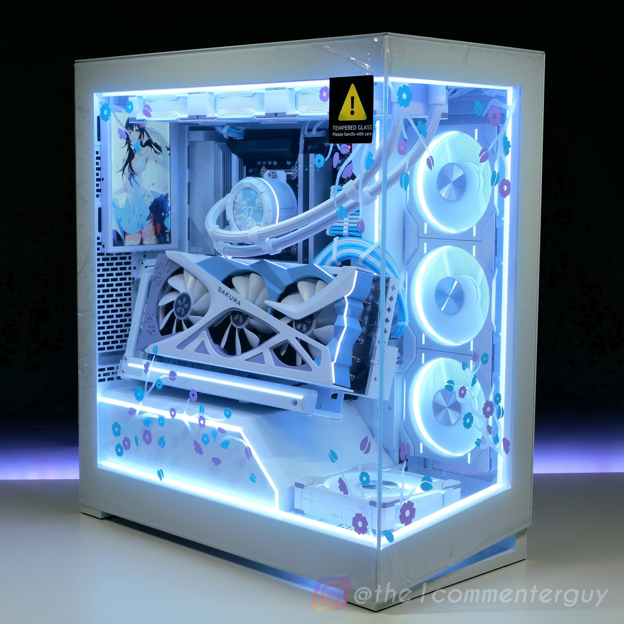 🌸Sakura👰🏻‍♀️NV5 🩵|💜 Ryzen 7800X3D, RX 7800XT, 32GB RAM, 2TB nvme White gaming pc