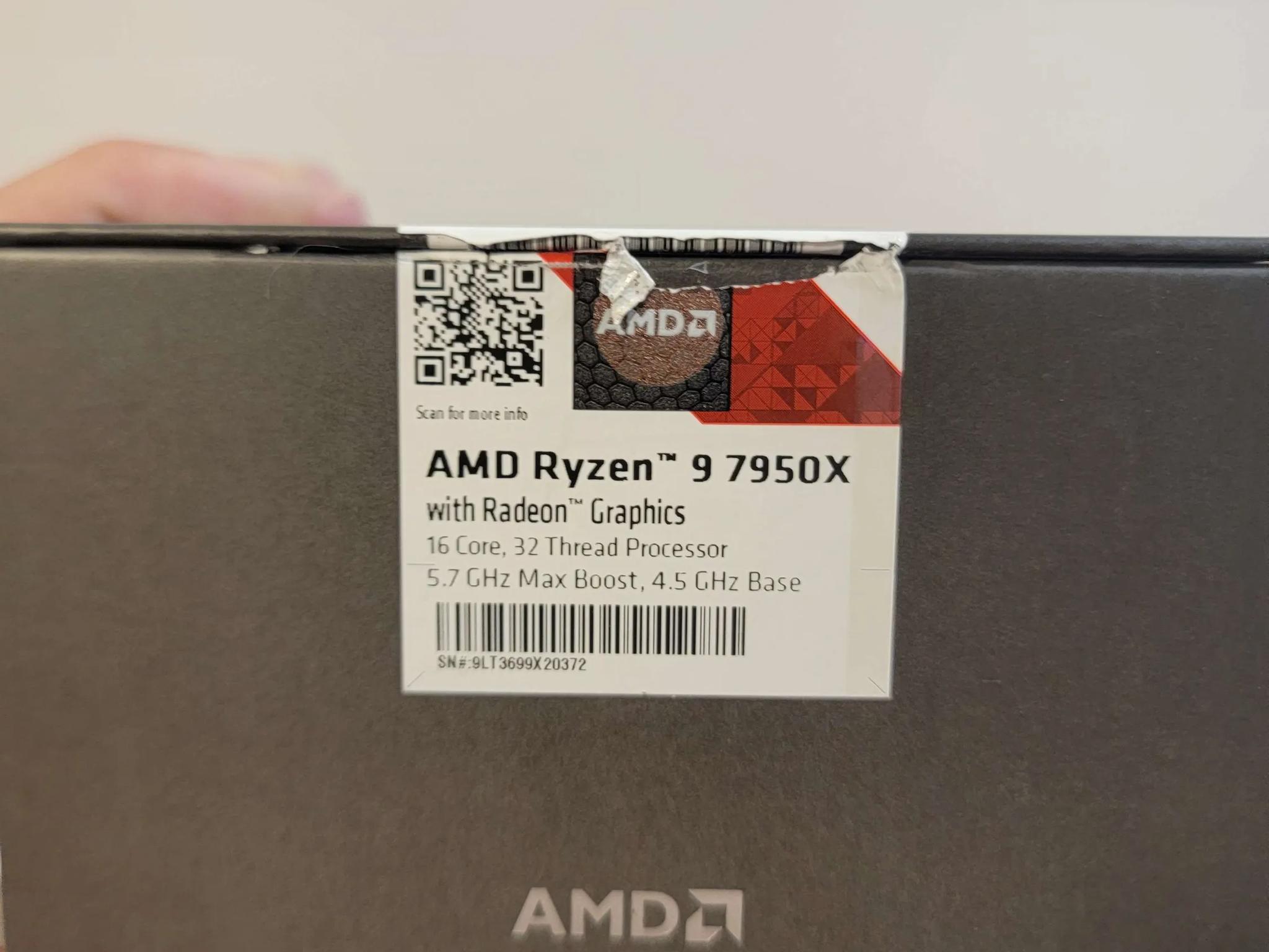 AMD Ryzen 9 7950X 16-Core, 32-Thread