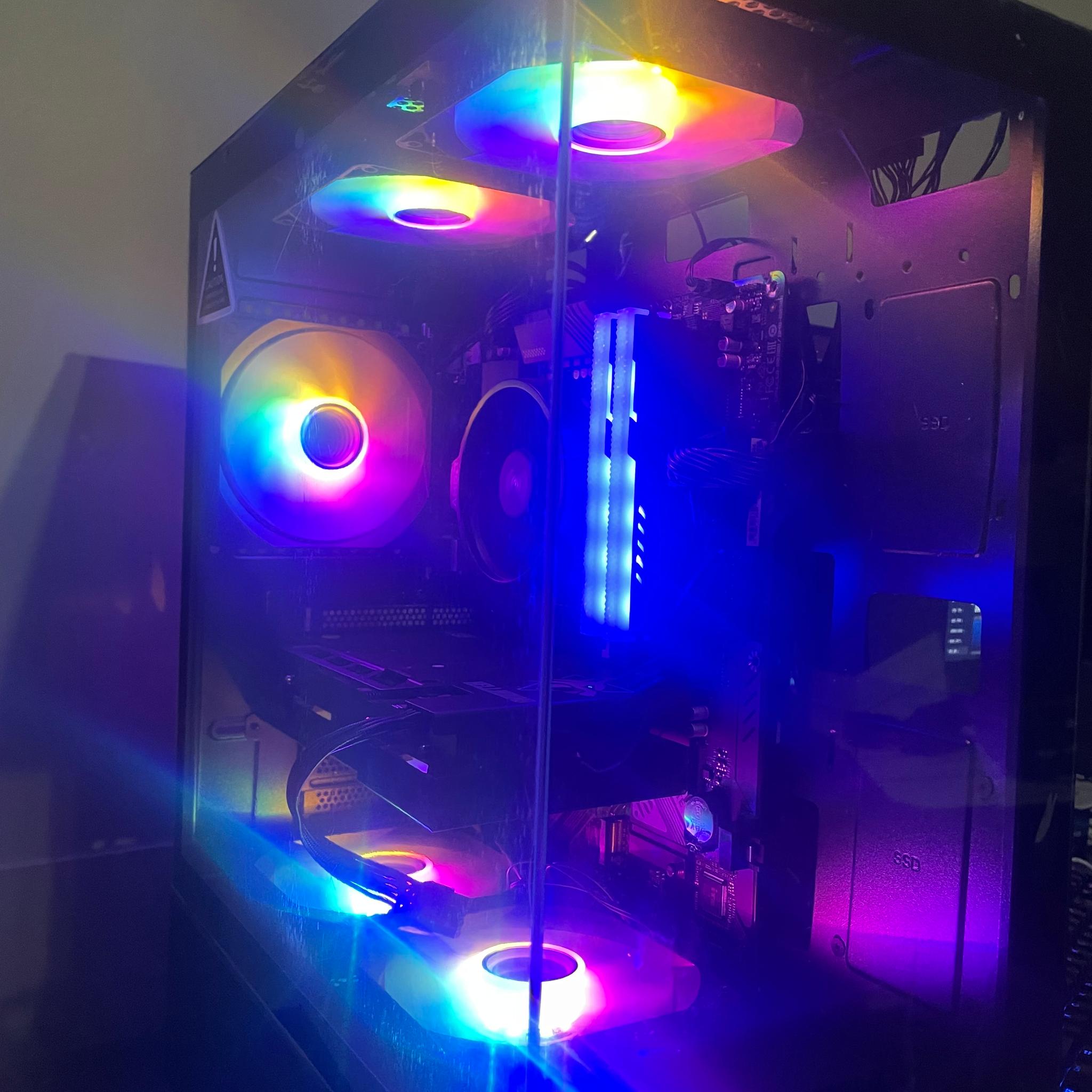Custom Gaming PC Build rx6600xt , Ryzen 5 5500, 32gb ddr4, 700w psu