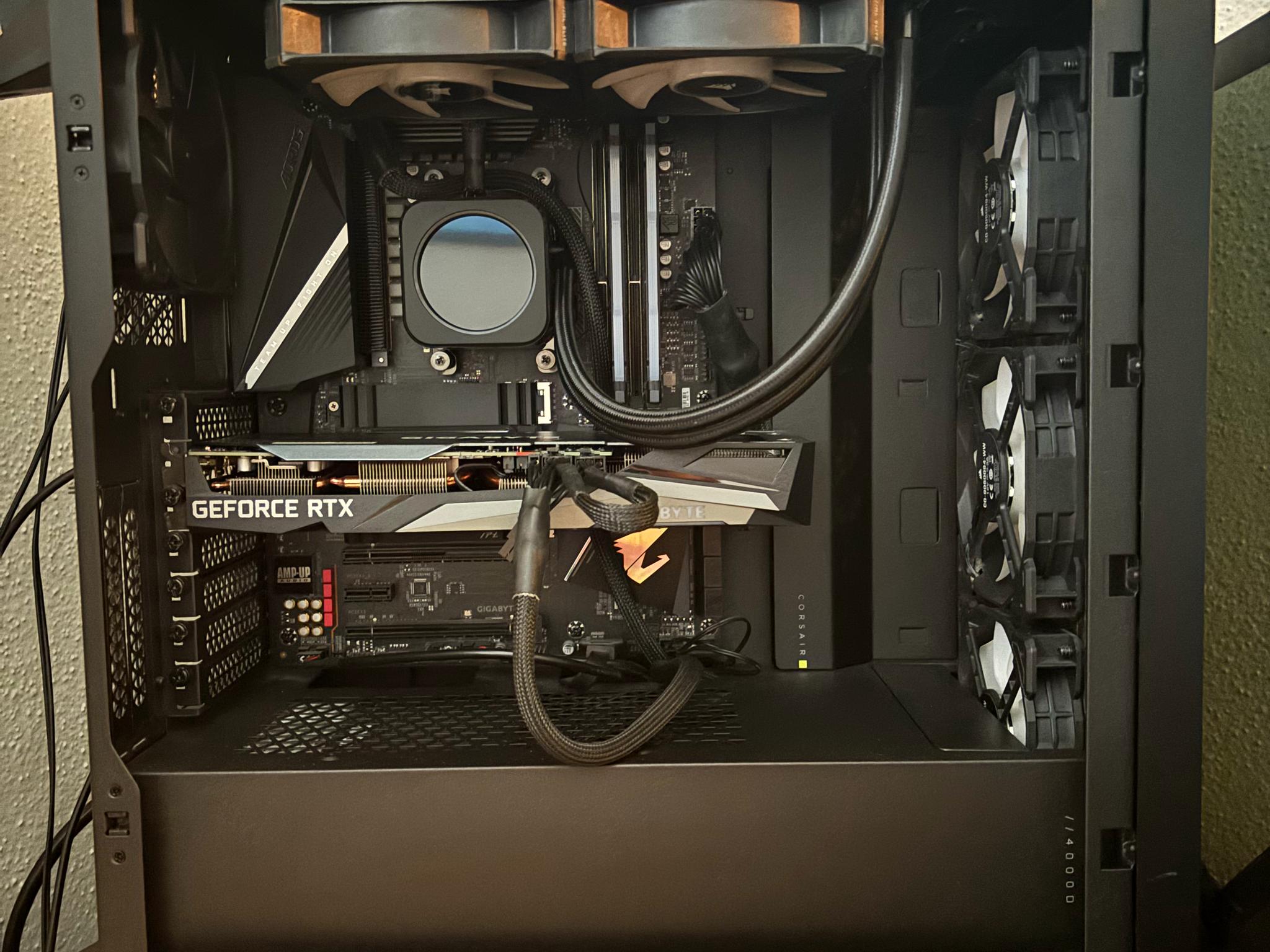Black Gaming PC | Ryzen 5900x | RTX 3060 Ti | 32gb RAM | 1 TB SSD | LCD Cooling Screen