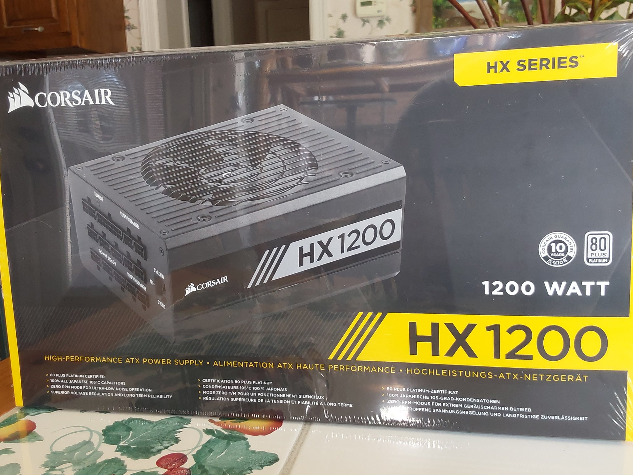 NEW CORSAIR HX Series - HX1200 1200W 80 Plus Platinum Fully Modular ATX Power Supply