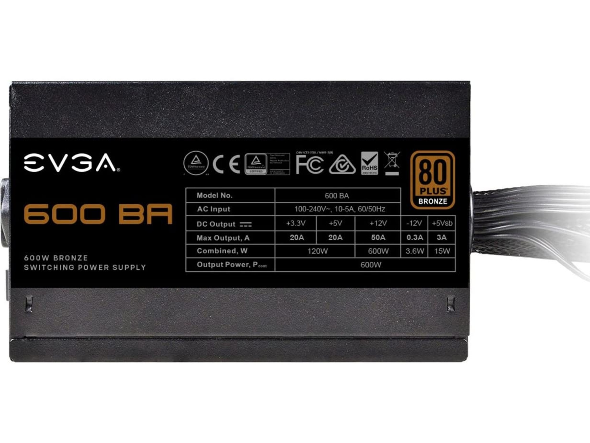 Used EVGA 600 BA 600w