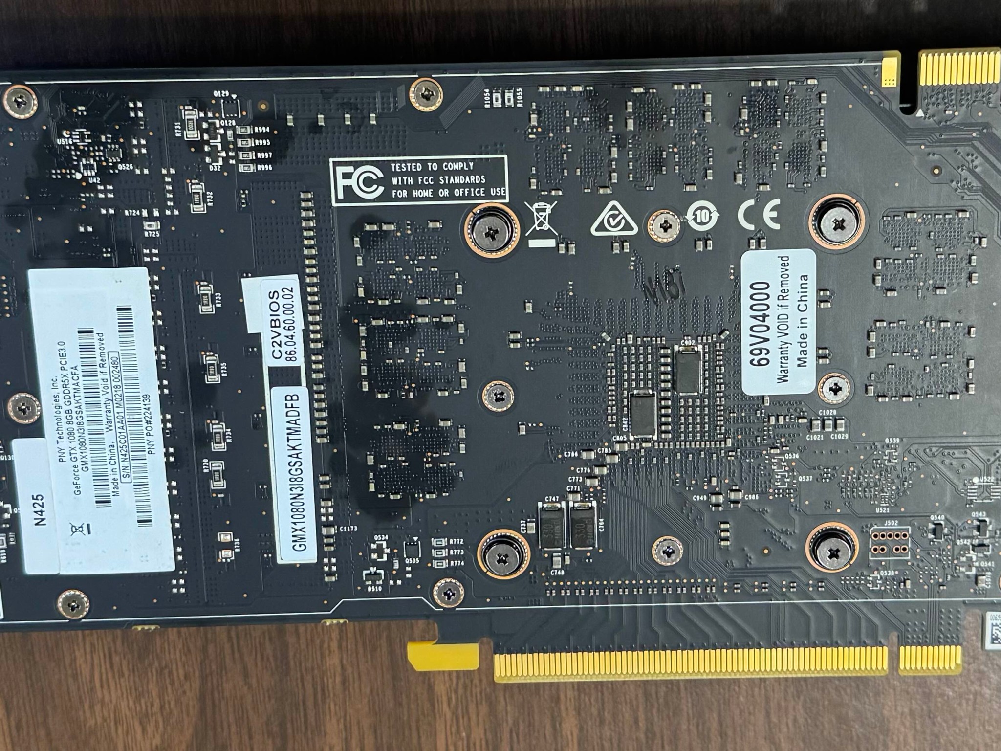 PNY GeForce GTX 1080 8GB GDDR5X PCIE3.0 Graphics Card