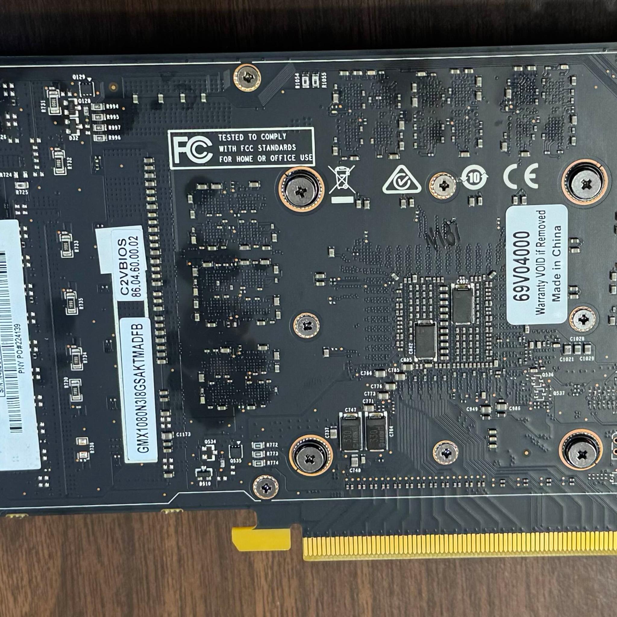 PNY GeForce GTX 1080 8GB GDDR5X PCIE3.0 Graphics Card