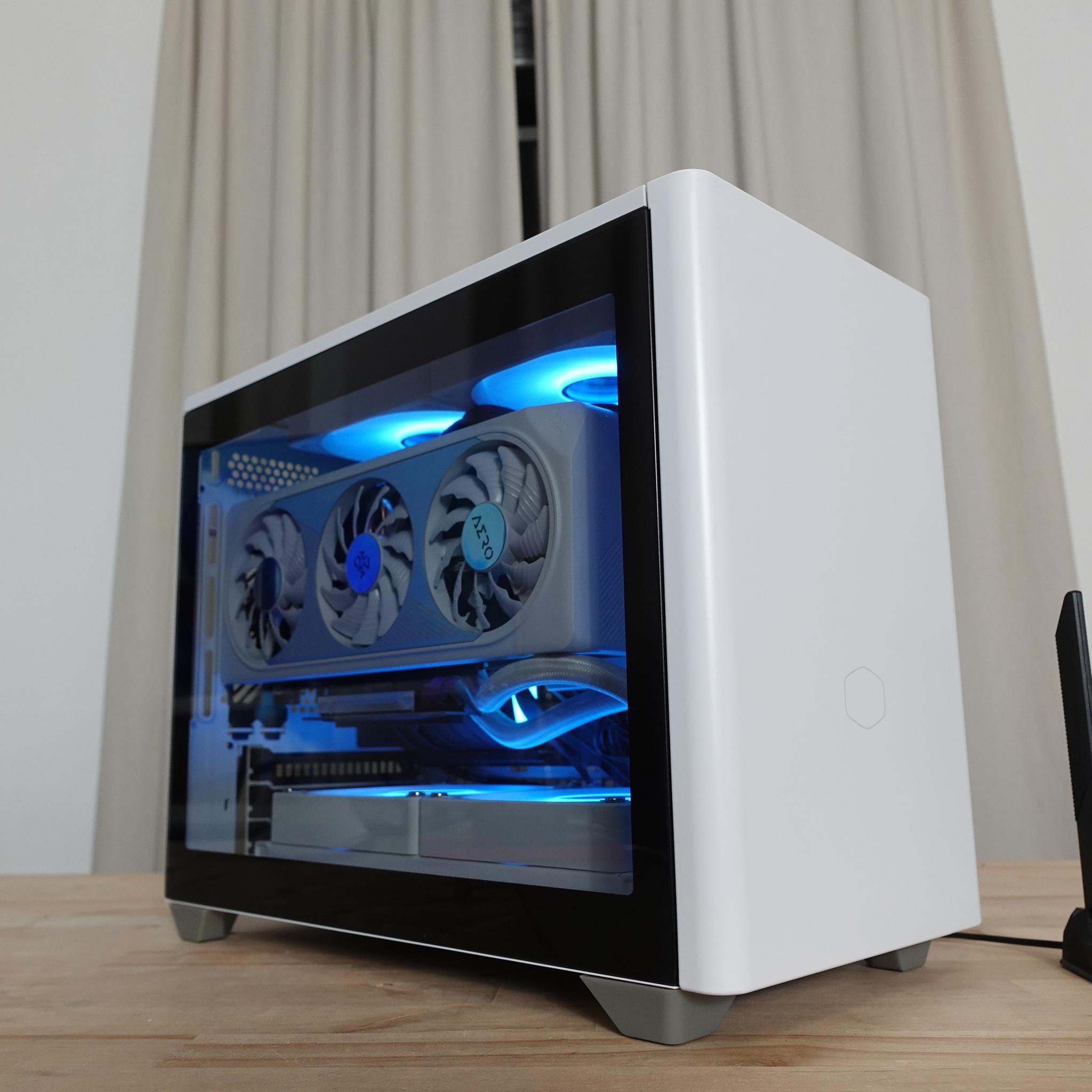 Mini Gaming PC with Intel Core i5-13600KF GIGABYTE RTX 4060 Ti AERO 1TB M.2 SSD NVMe Windows 11 Pro