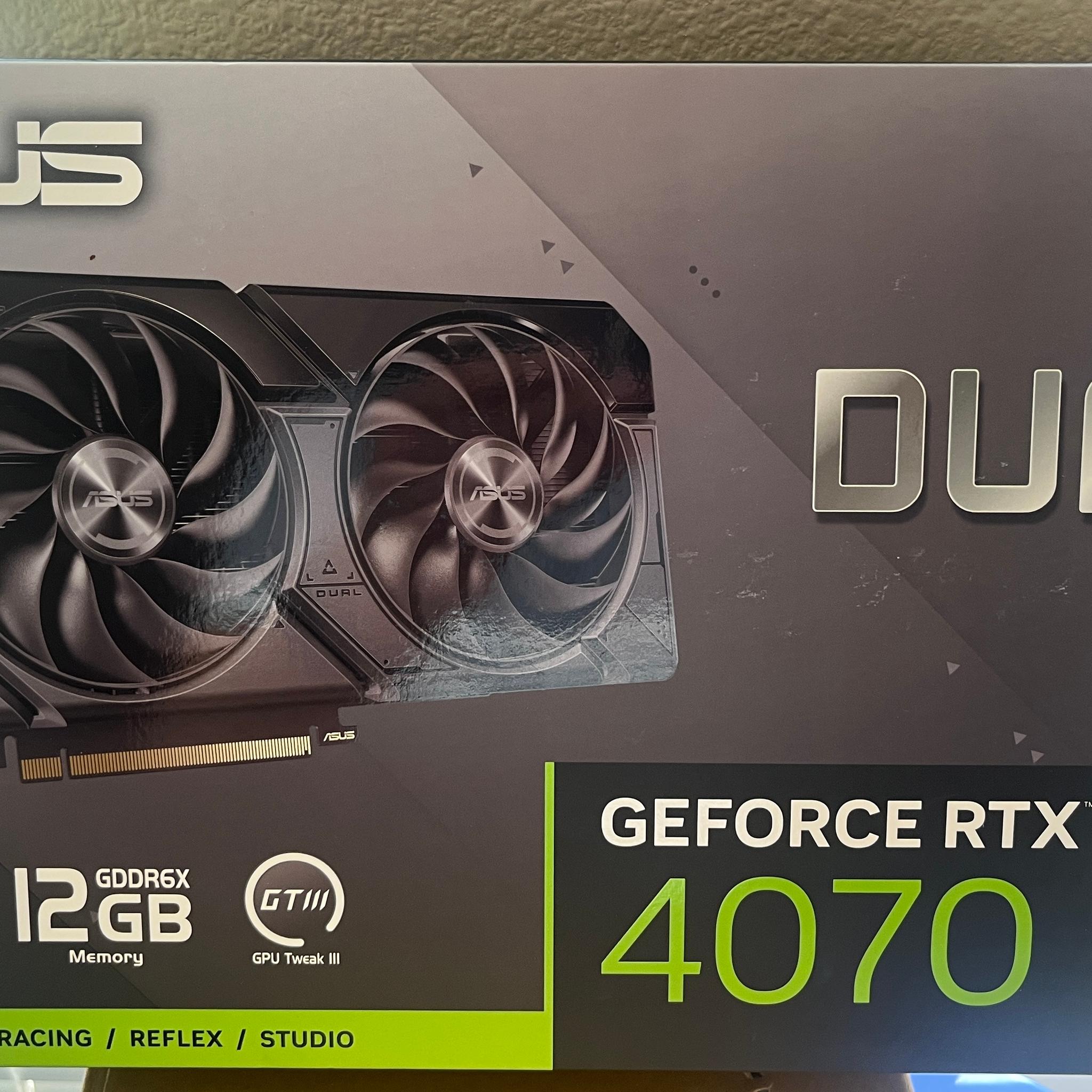 ASUS Dual OC Edition RTX 4070 12GB New
