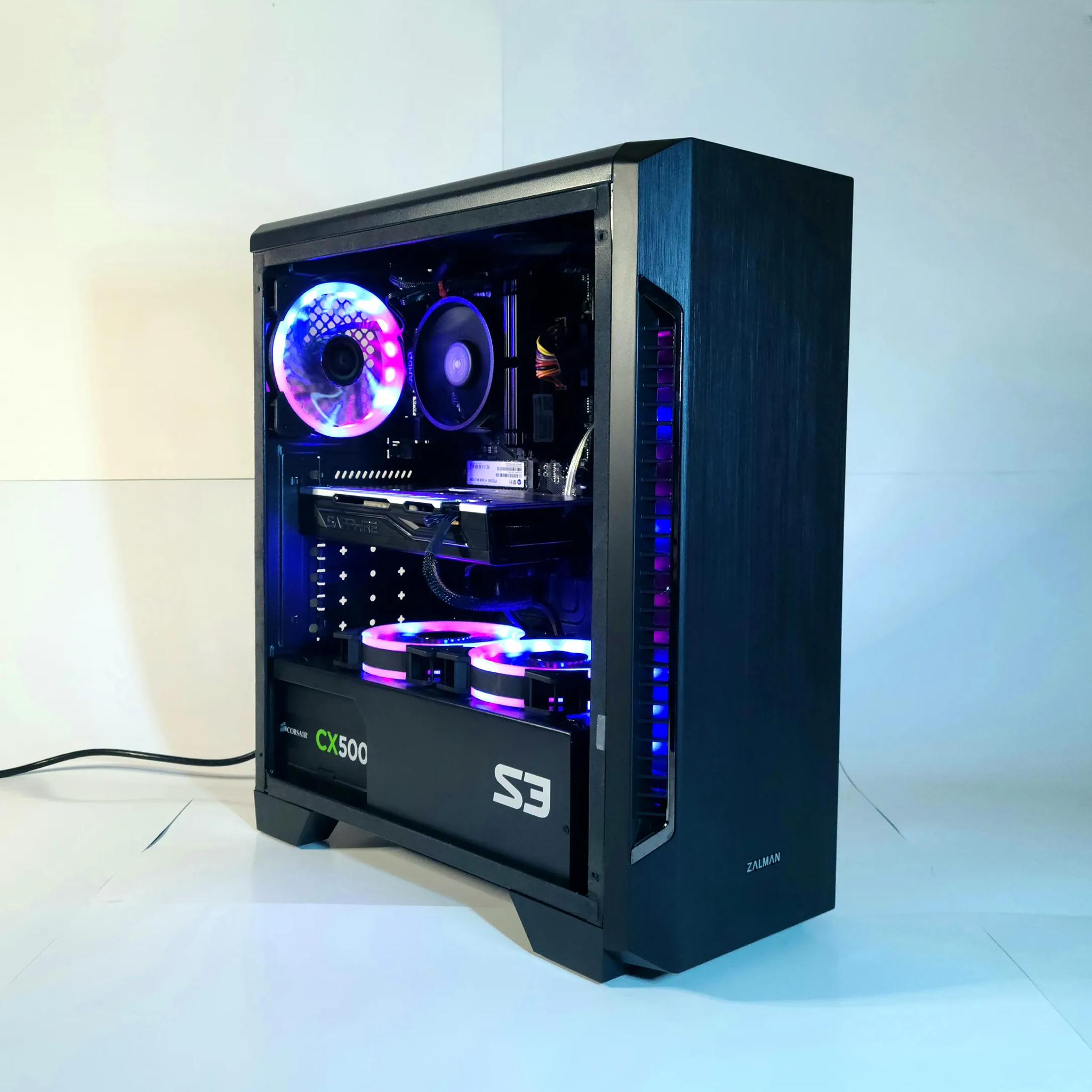 Z90 Gaming PC Radeon Custom Windows 11 1000GB AMD Desktop RGB controlled!