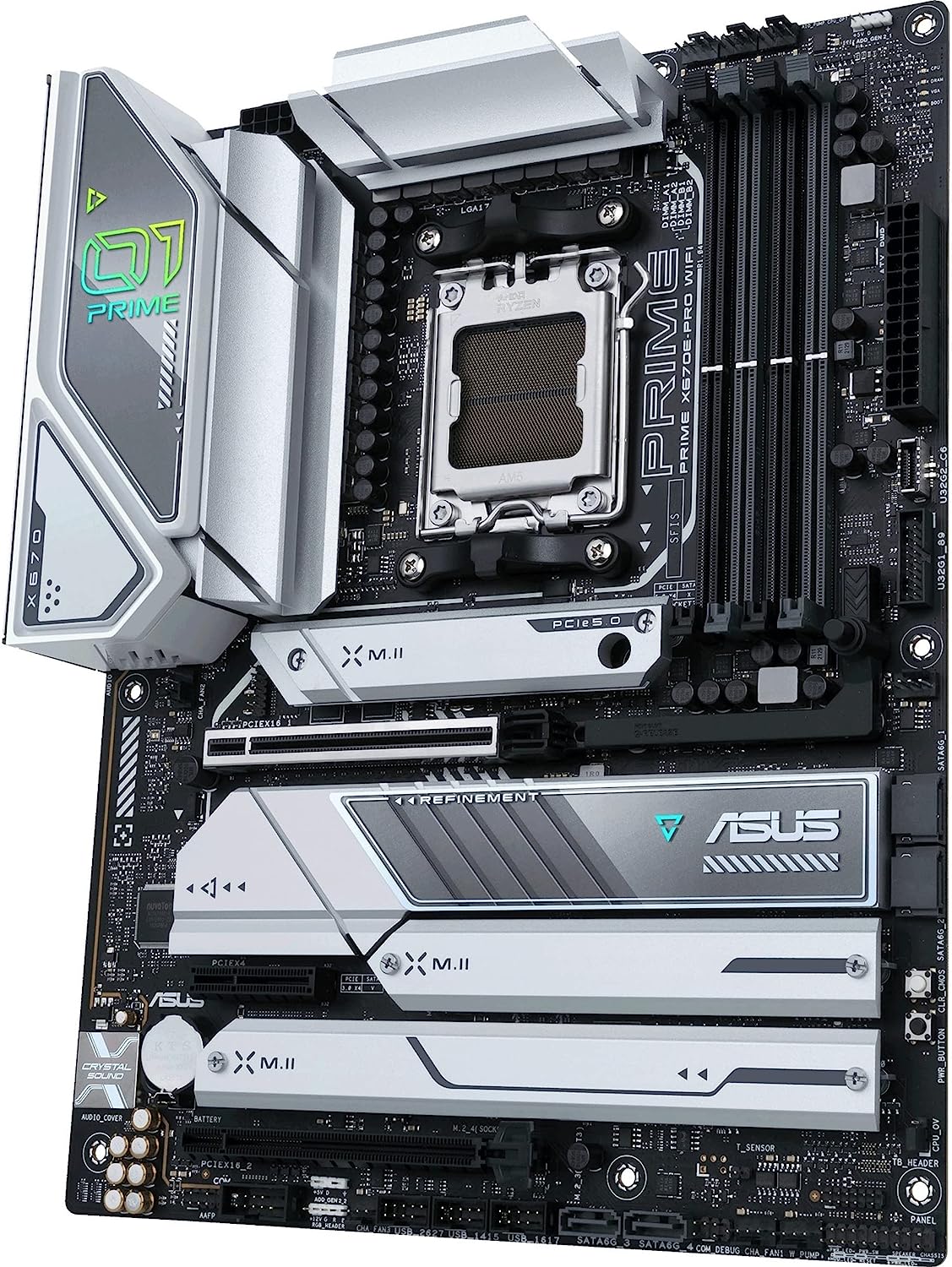 ASUS PRIME X670E-PRO WIFI AMD AM5 X670E ATX DDR5 Desktop Motherboard A