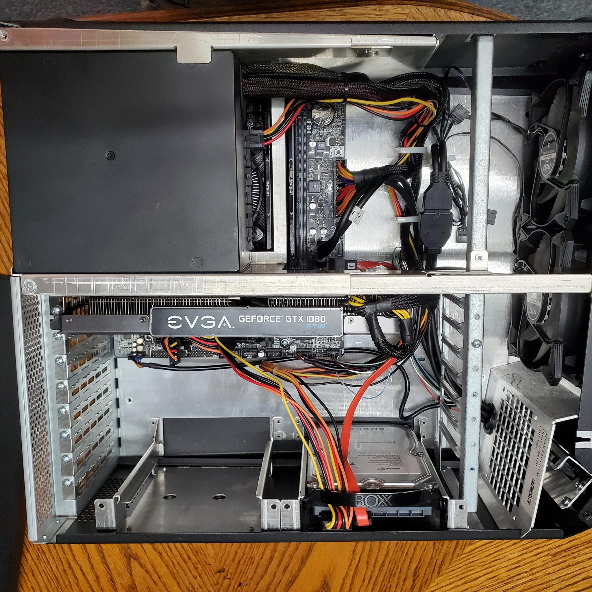 GAMING PC i7 16gb evga 1080 8gb 512gb m.2 500gb hdd