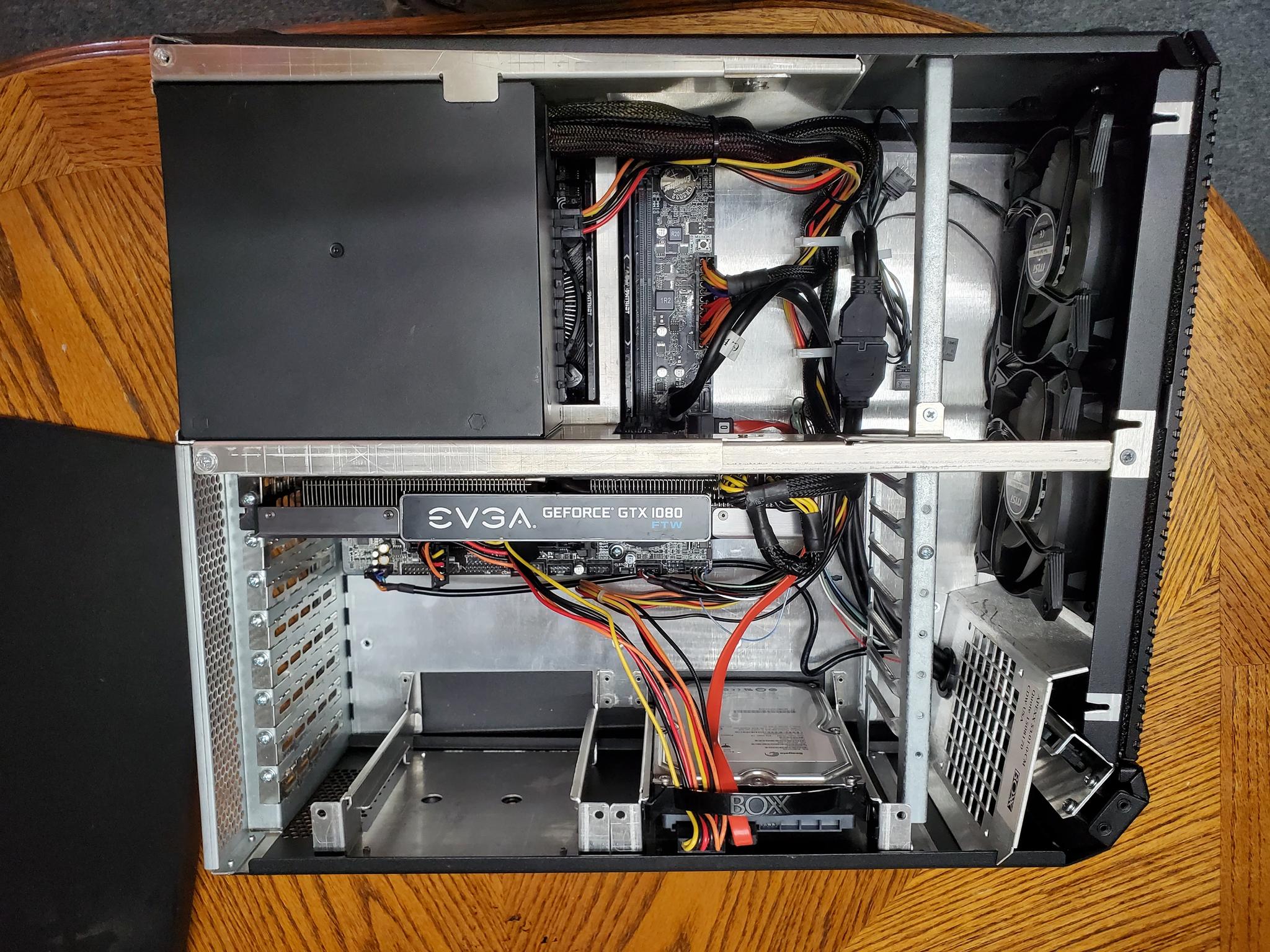 GAMING PC i7 16gb evga 1080 8gb 512gb m.2 500gb hdd