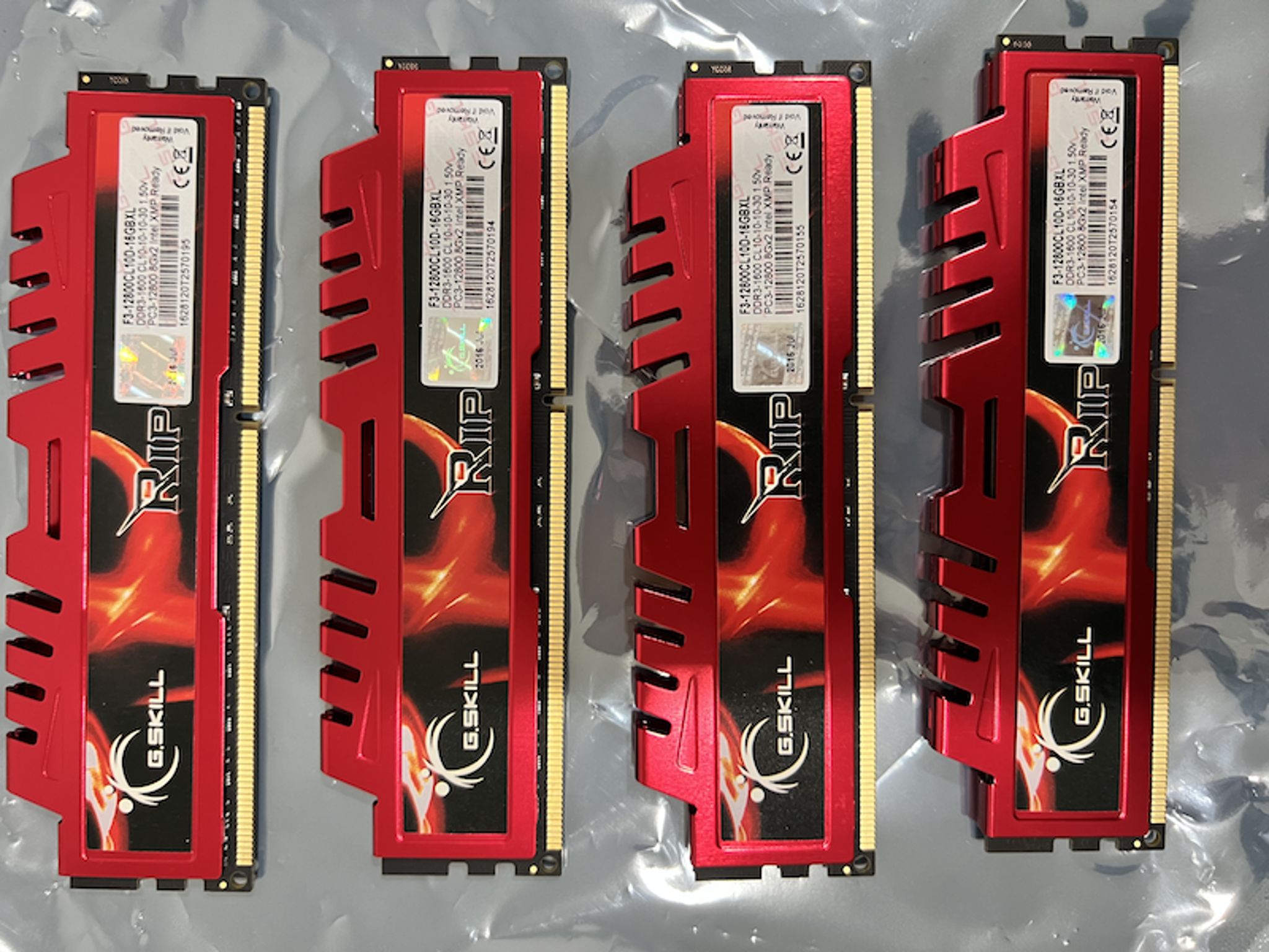 G.SKILL Ripjaws 32GB (4 x 8 GB) DDR3-1600 CL10 Memory