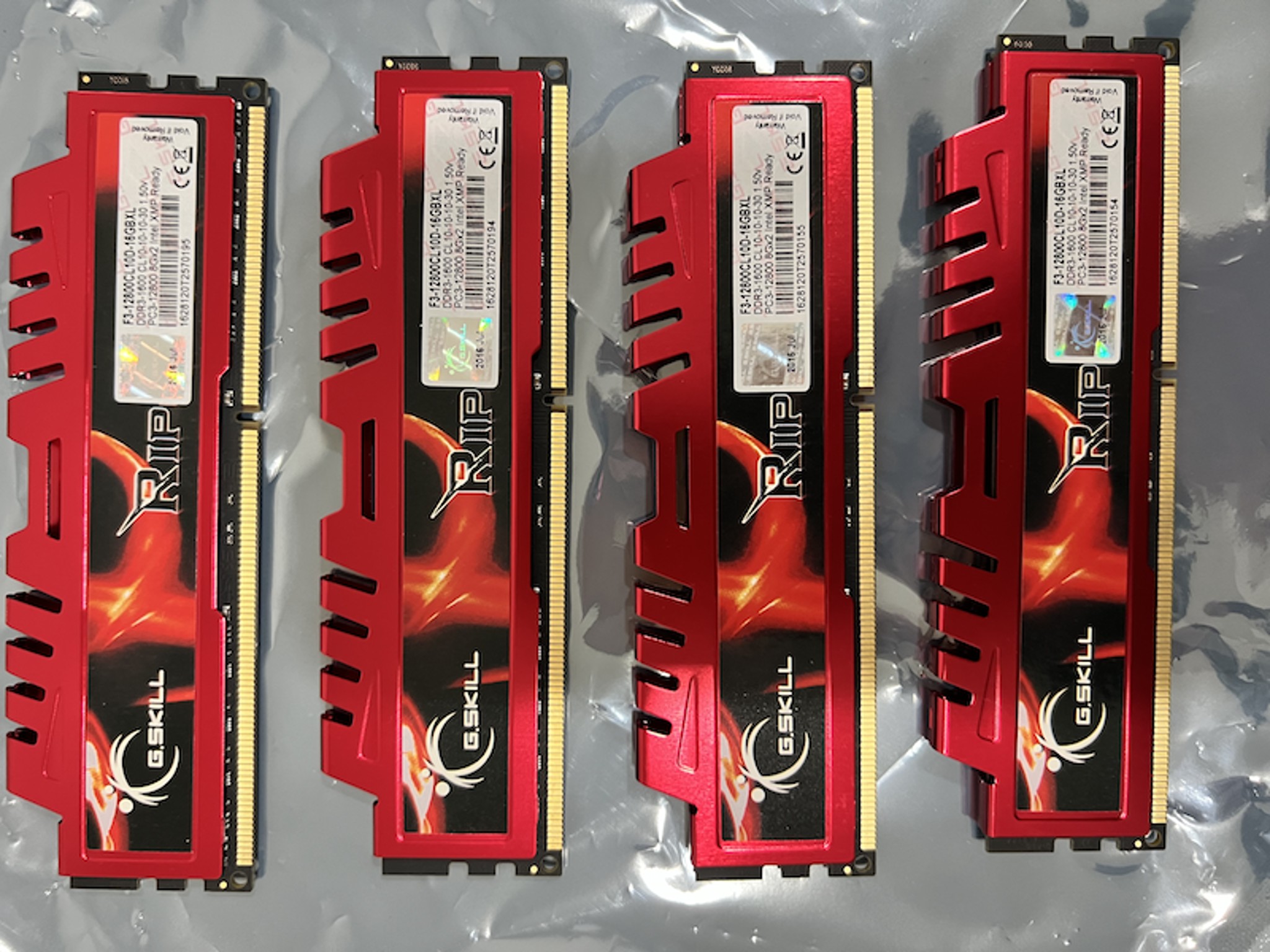 G.SKILL Ripjaws 32GB (4 x 8 GB) DDR3-1600 CL10 Memory