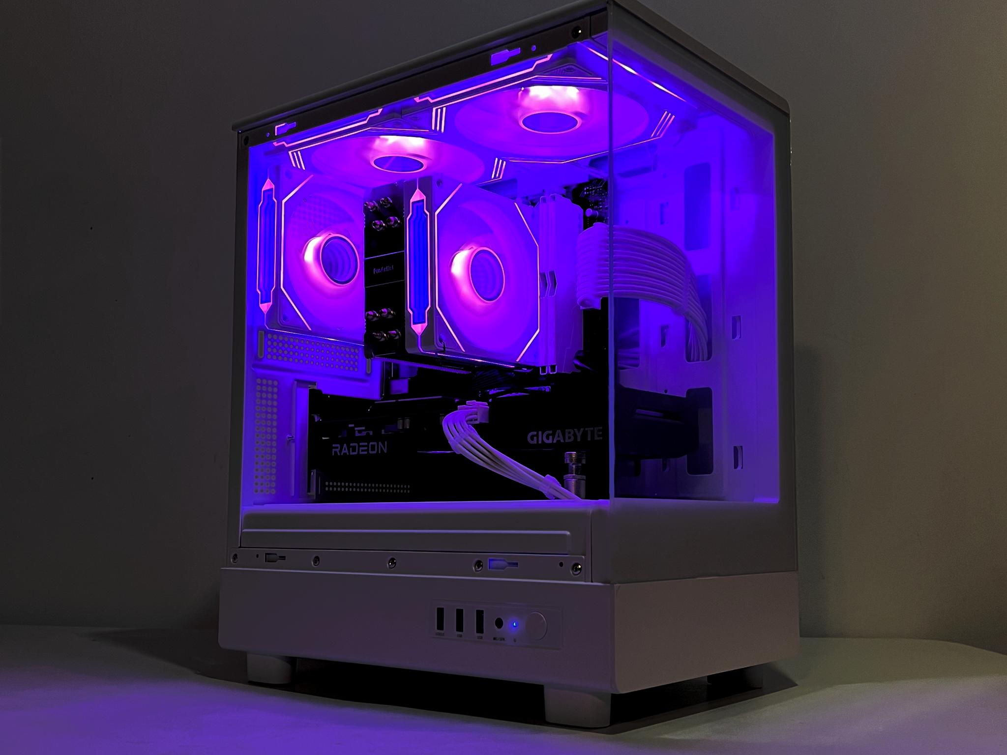 🔥SALE🔥 R5-5600|RX 6600|32GB RAM|1TB M.2||WIFI|ARGB Fans| -DepxTech Pre-Built PC