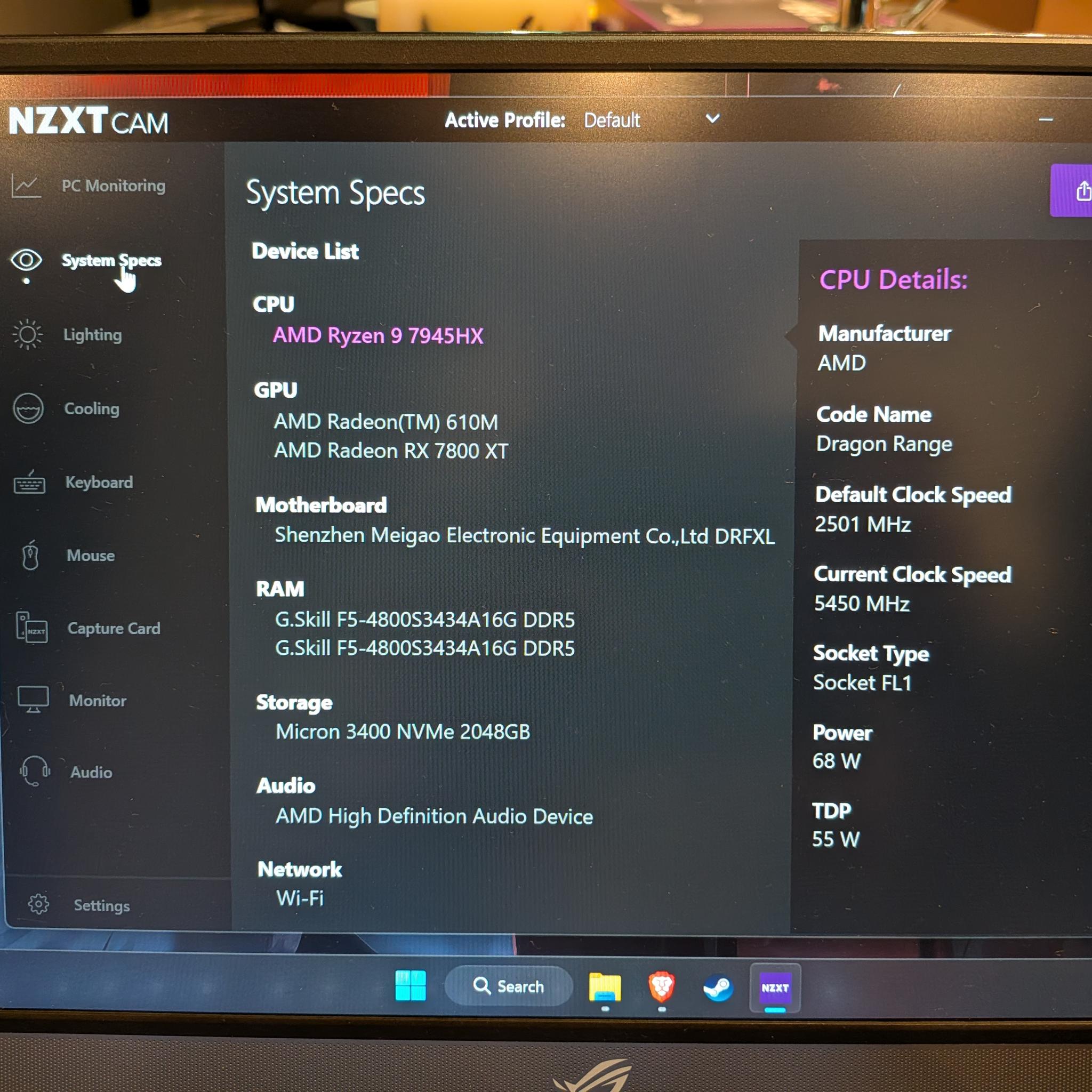 1440p Black Bomb - RX 7800 XT, Ryzen 9 7945HX, 32 GB DDR5 RAM, 2 TB Gen 4 NVME, Blackout
