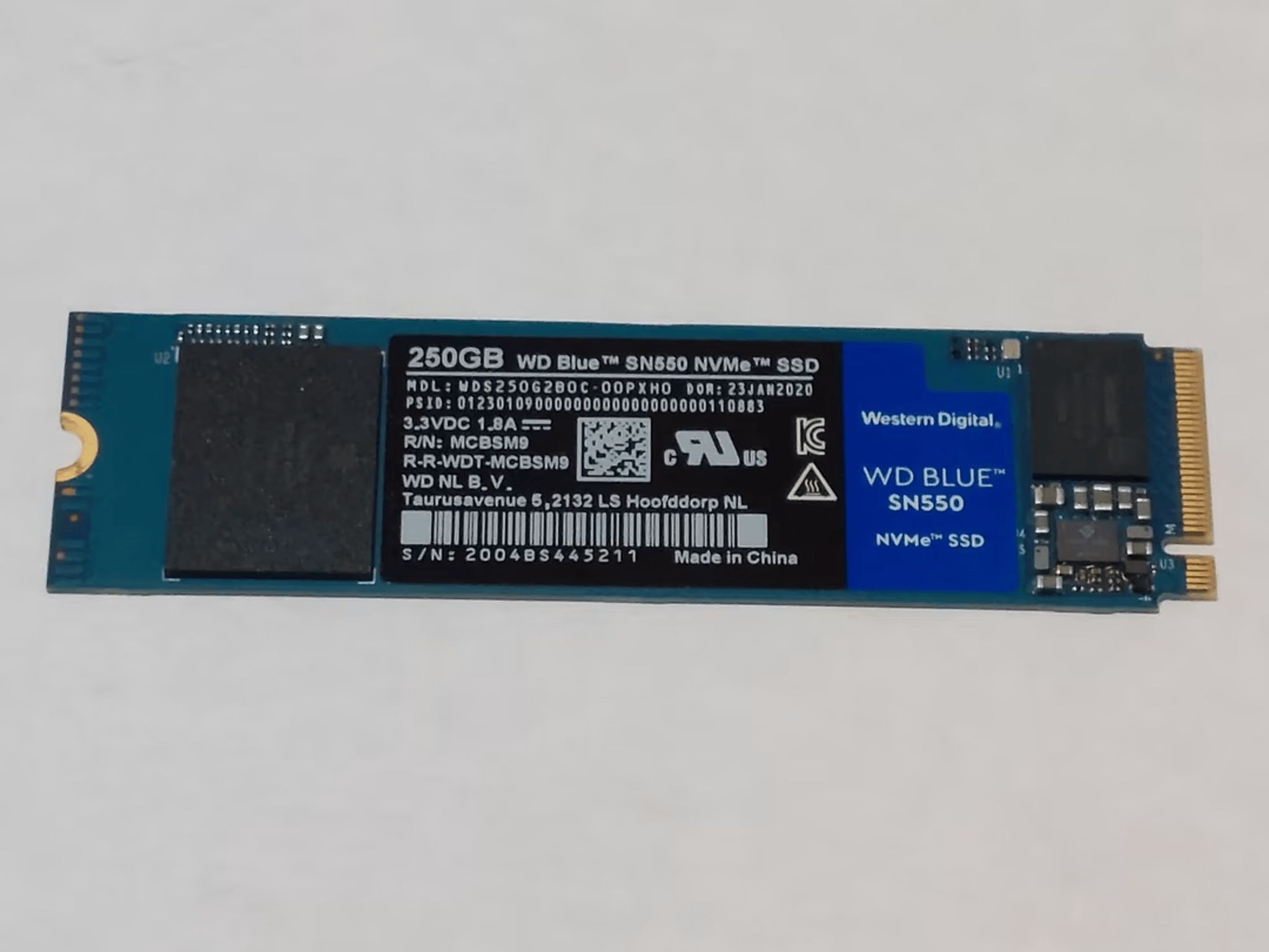 Western Digital SN550 NVMe SSD (250GB)
