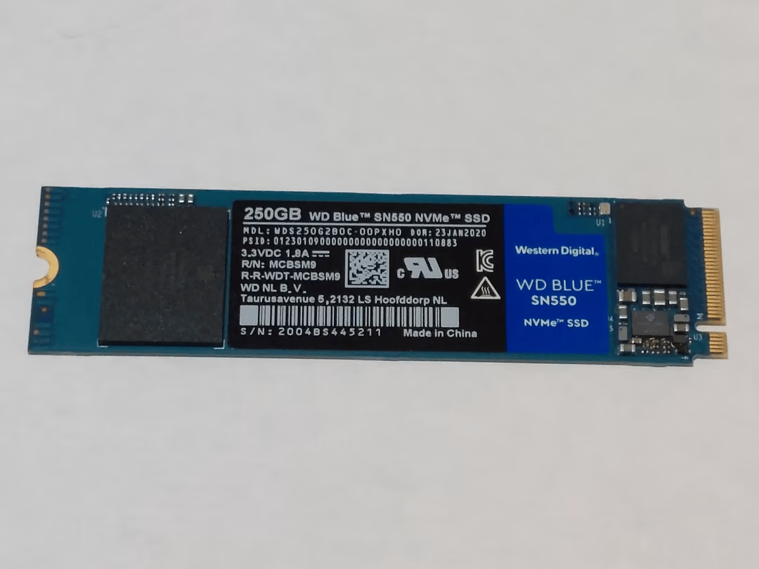 Western Digital SN550 NVMe SSD (250GB)
