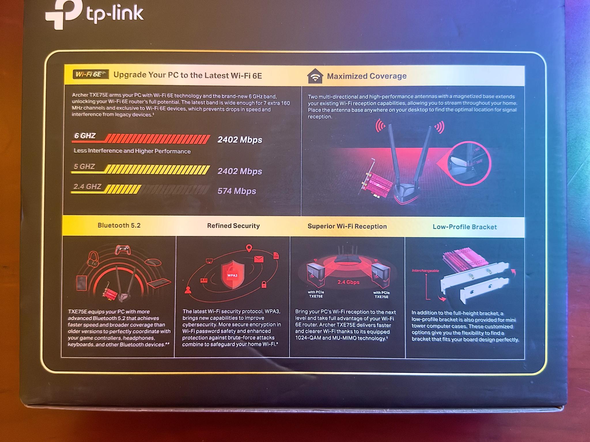 TP-LINK - AXE5400 Wi-Fi 6E Bluetooth 5.3 PCIe Adapter