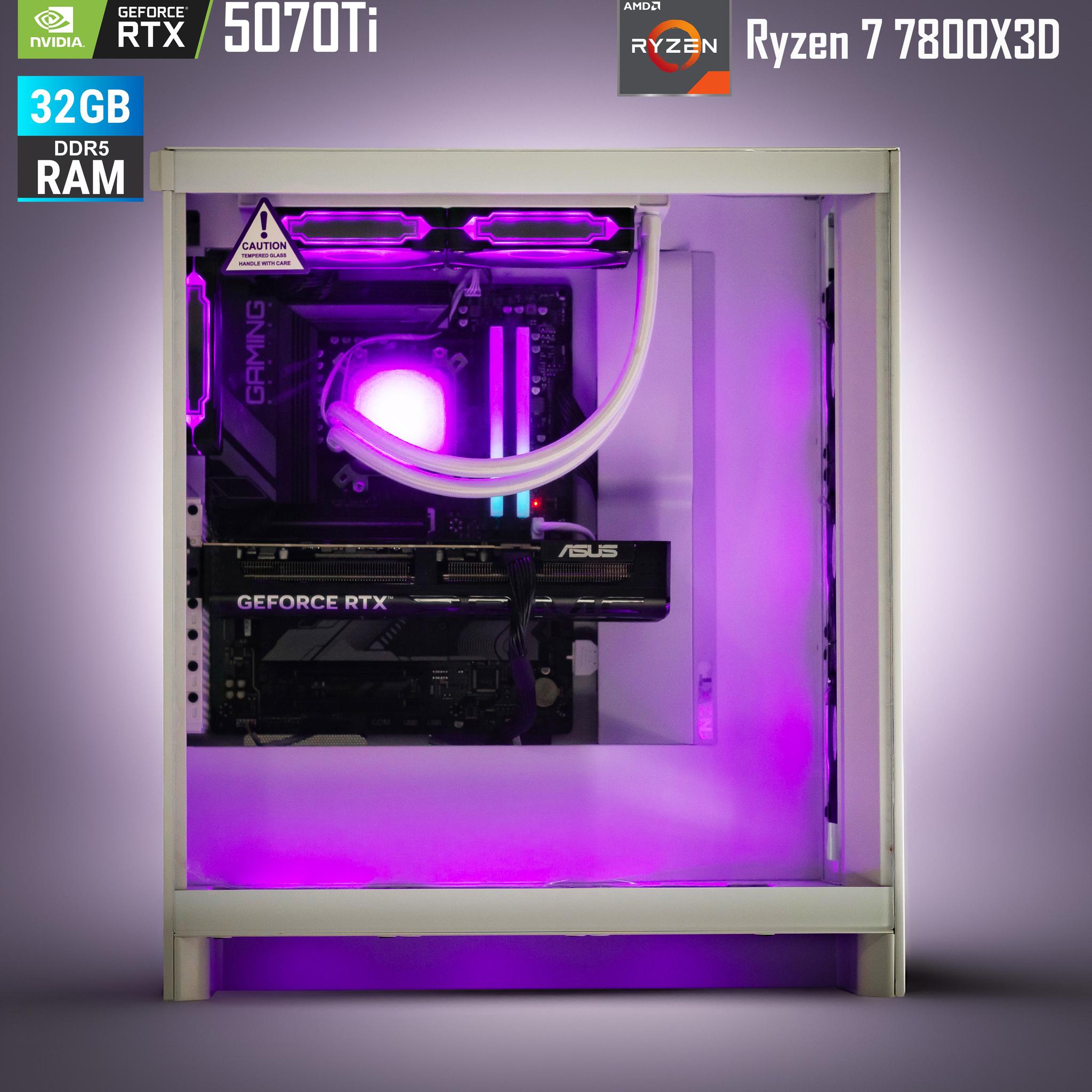 RTX 5070Ti | 32GB DDR5 | Ryzen 7 7800X3D | Gaming/Streaming PC | Jawa