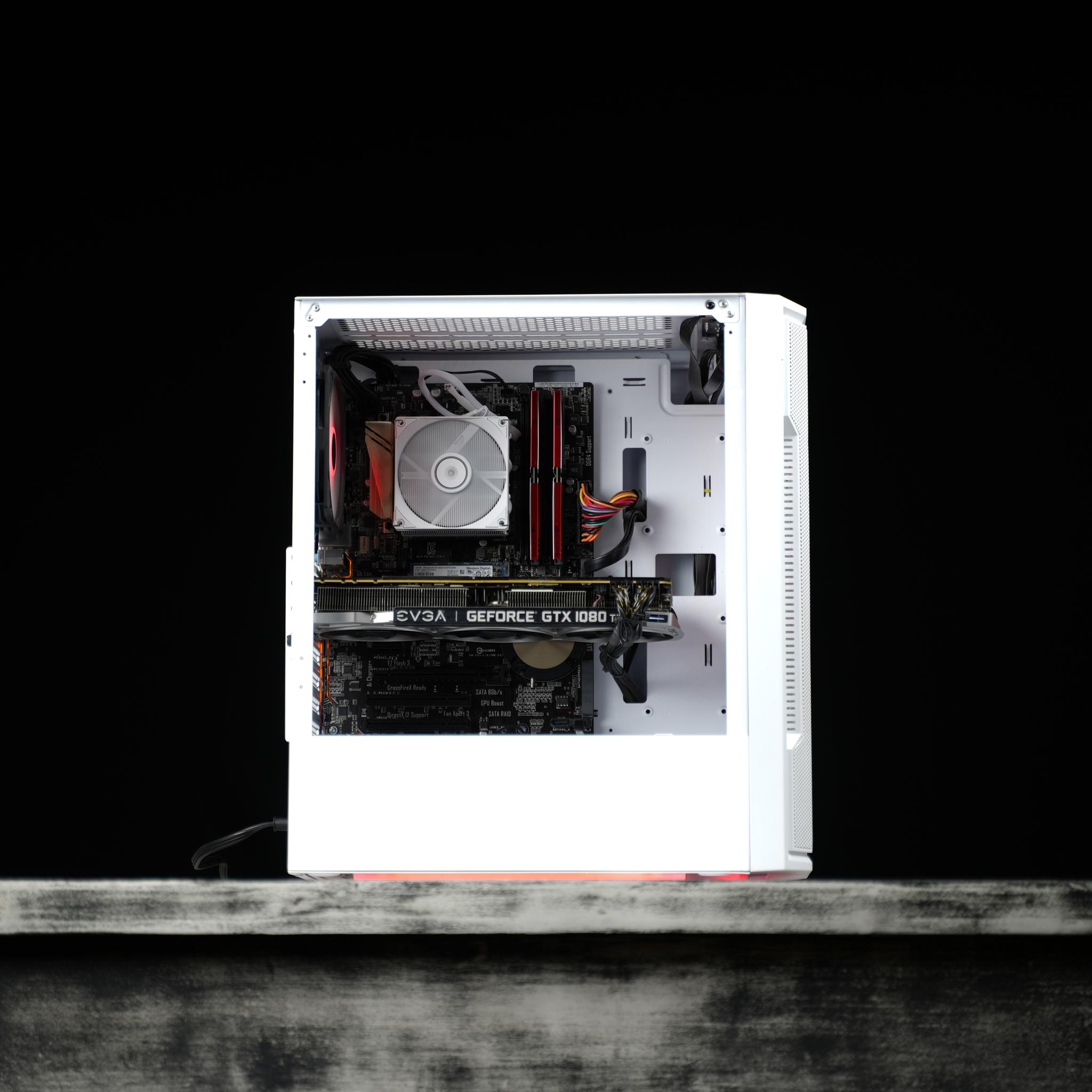 \ WF-04 / GTX 1080 Ti Intel Core i7 7700  1.3TB 16GB Windows 11 Workstation Gaming PC