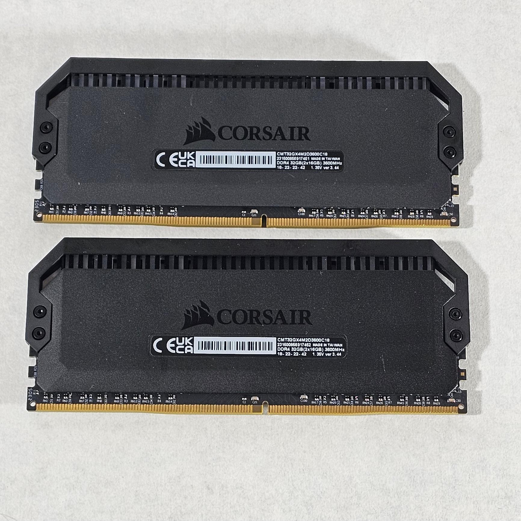 32GB DDR4 (2x16GB) 3600MT/s RGB Corsair Vengeance