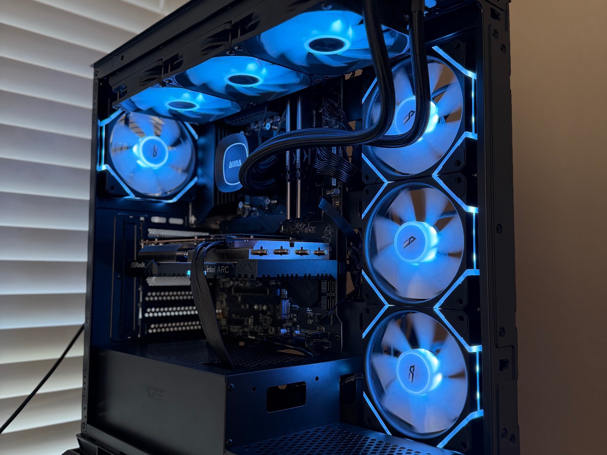 🔥 RGB Gaming PC | Intel Arc A750 8GB | Ryzen 5 5500 | 1TB | 850W PSU | 360mm AIO | WiFi 🔥
