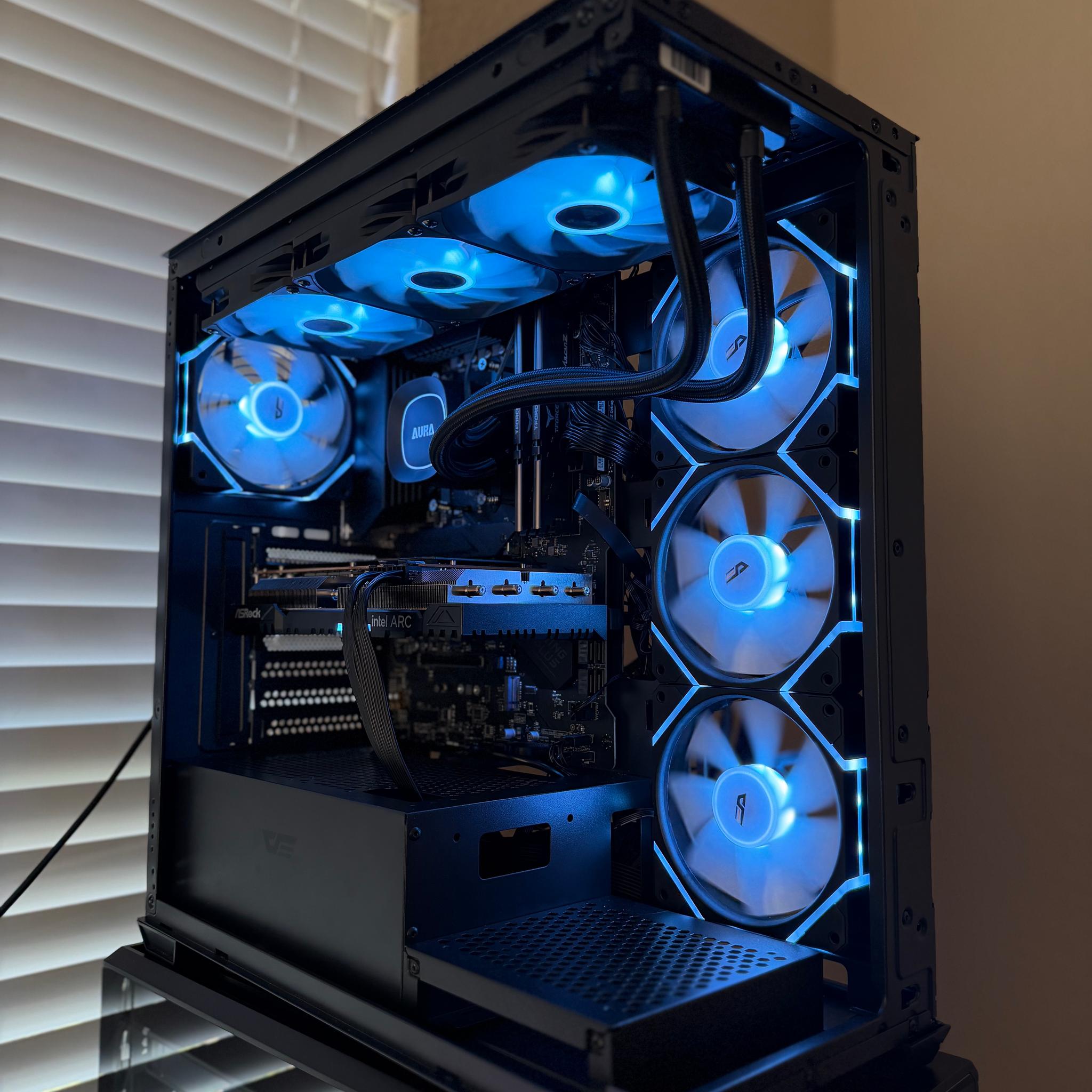 🔥 RGB Gaming PC | Intel Arc A750 8GB | Ryzen 5 5500 | 1TB | 850W PSU | 360mm AIO | WiFi 🔥