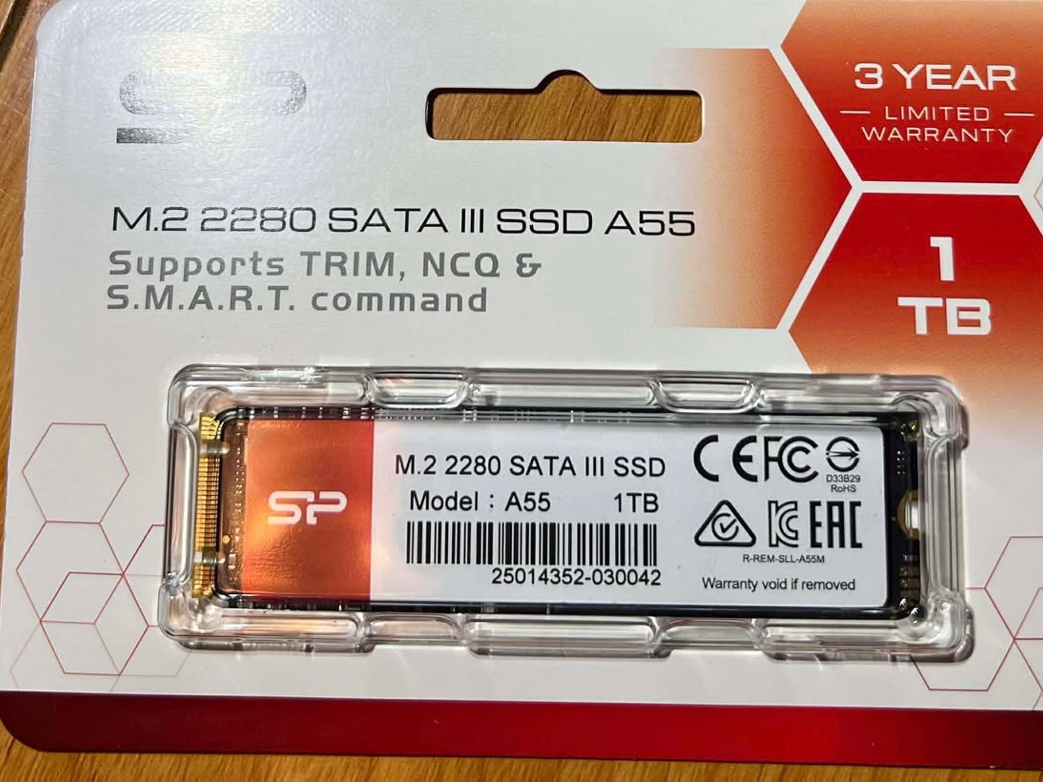 Silicon Power 1TB M.2 2280 SATA III INTERNAL SSD A55 SU001TBSS3A55M28AB