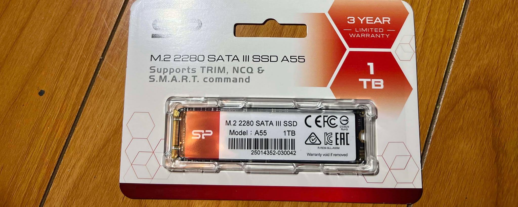 Silicon Power 1TB M.2 2280 SATA III INTERNAL SSD A55 SU001TBSS3A55M28AB