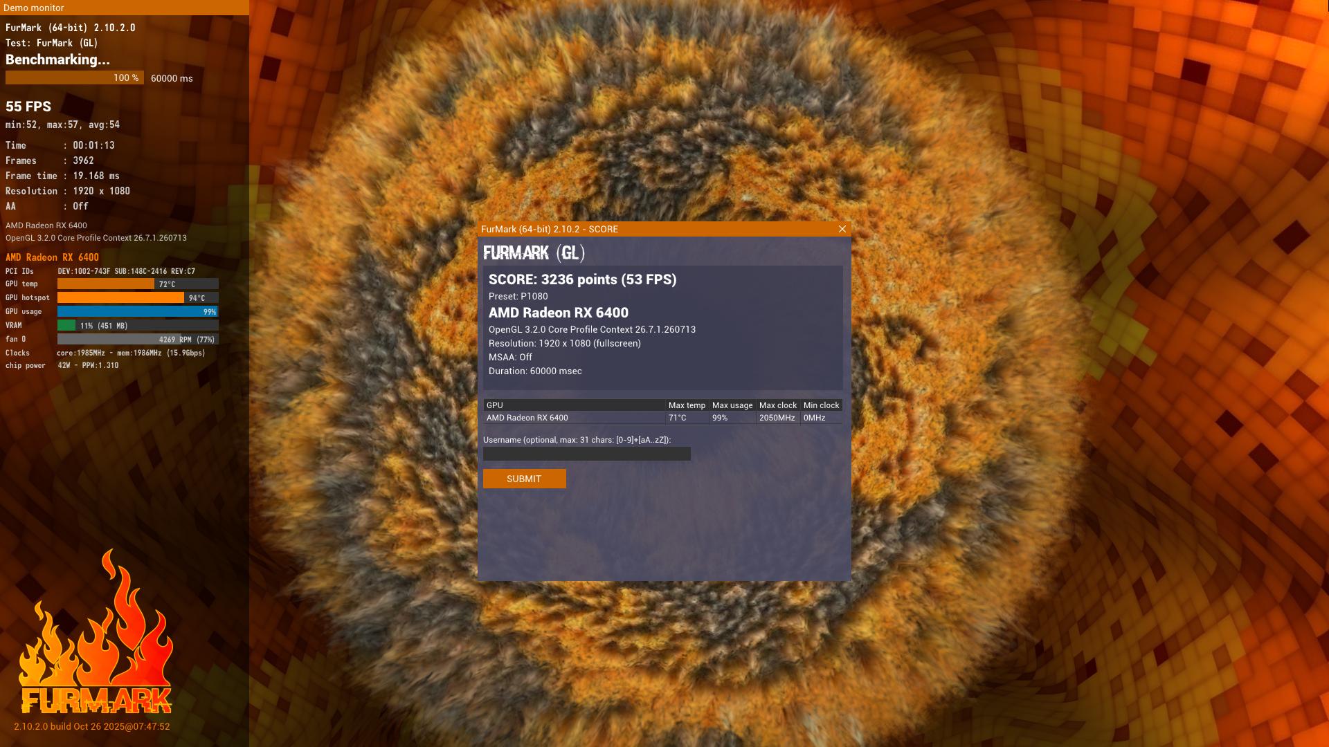 Powercolor AMD Radeon RX 6400 4GB GDDR6 Low Profile
