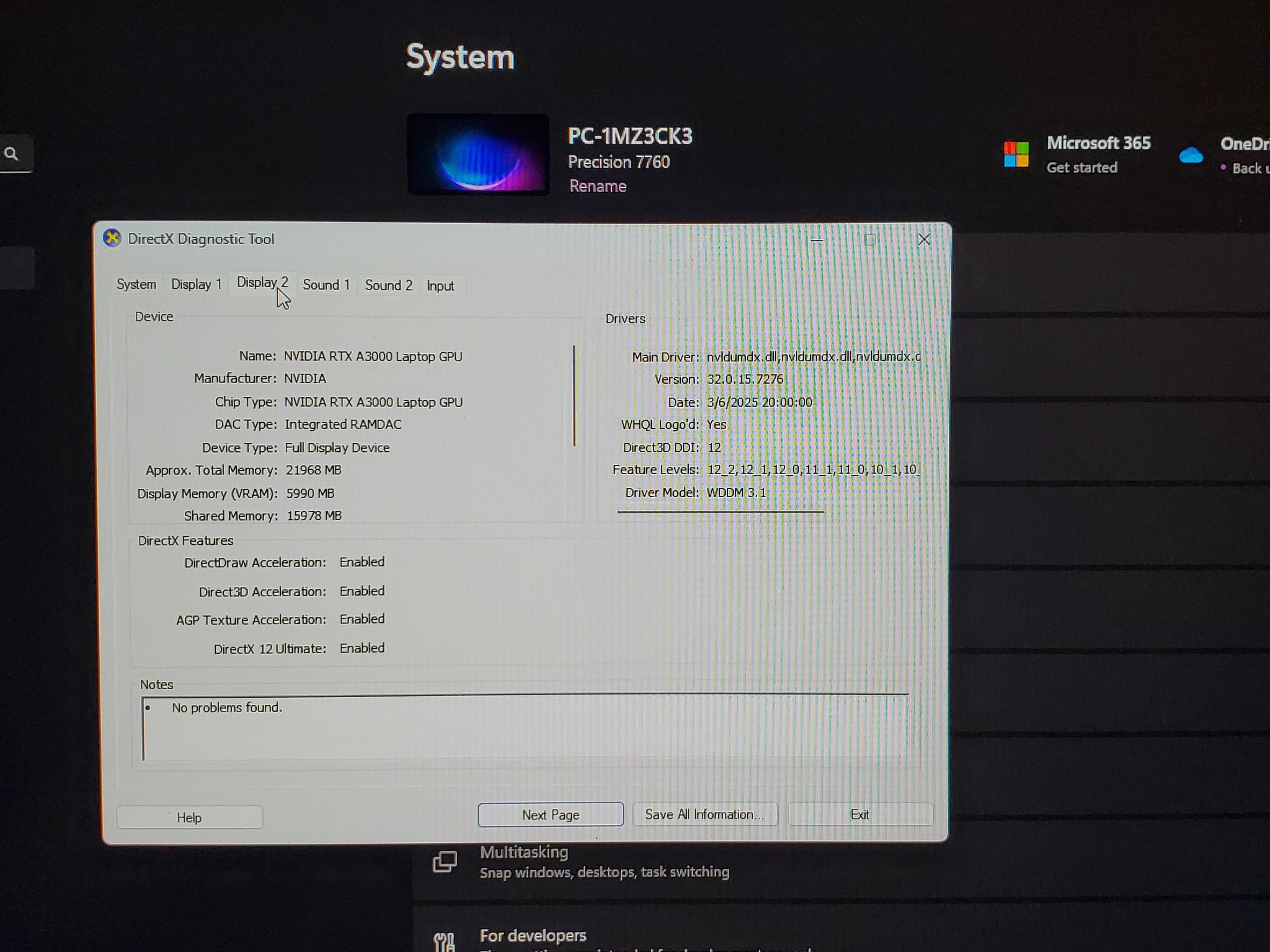 17inch Dell Precision 7760 Laptop Intel i7-11850H 32GB 1TB SSD NVIDIA RTX A3000